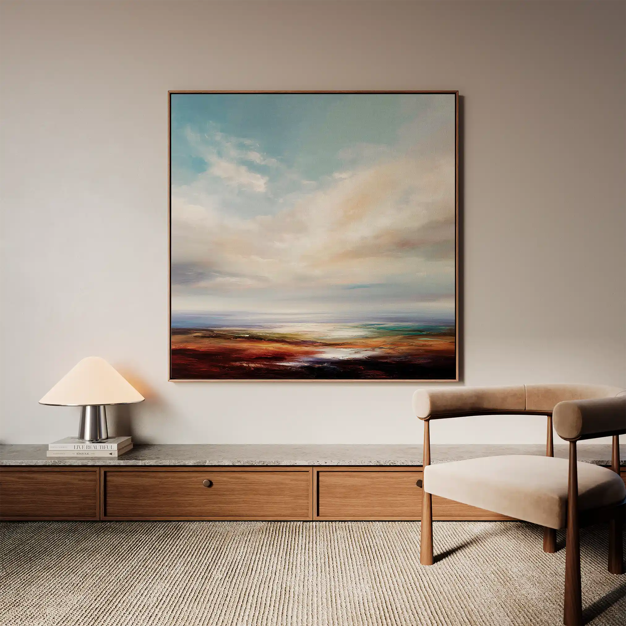 Abstract 972 Canvas Art 60 x 60 cm / Stretched on hidden frame