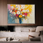 Floral Canvas Wall Art WAD972-F 90 x 60 cm / Stretched on hidden frame
