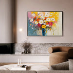 Floral Canvas Wall Art WAD972-F 90 x 60 cm / Stretched on hidden frame
