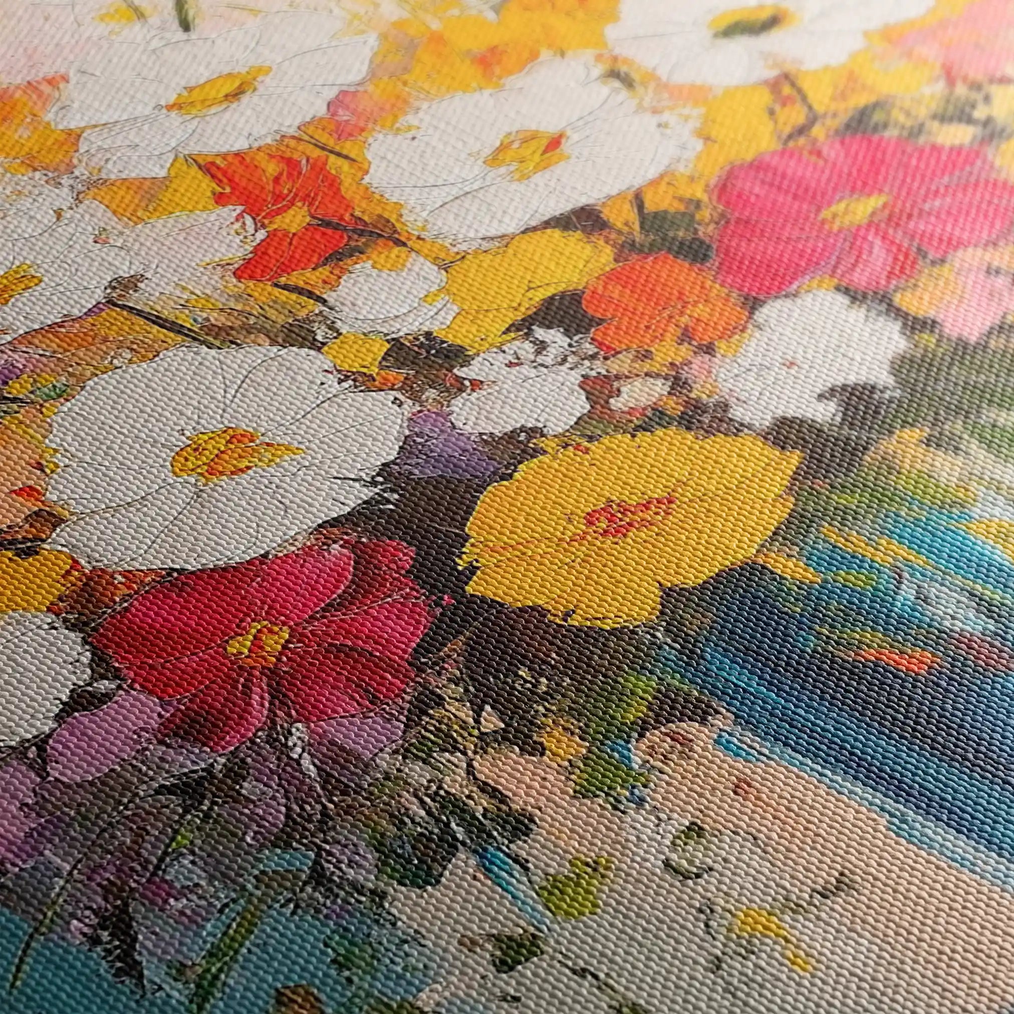 Floral Canvas Wall Art WAD972-F 90 x 60 cm / Stretched on hidden frame