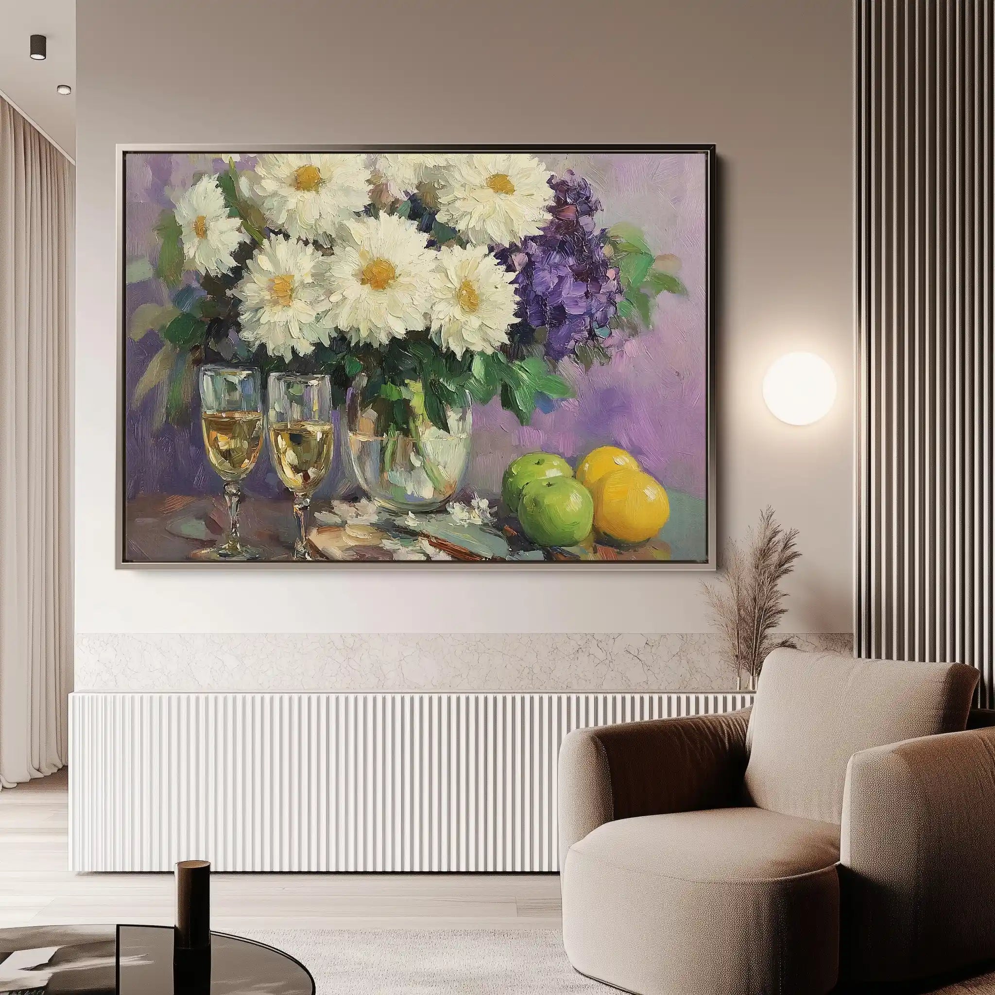 Floral Canvas Wall Art WAD973-F 90 x 60 cm / Stretched on hidden frame