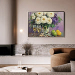 Floral Canvas Wall Art WAD973-F 90 x 60 cm / Stretched on hidden frame