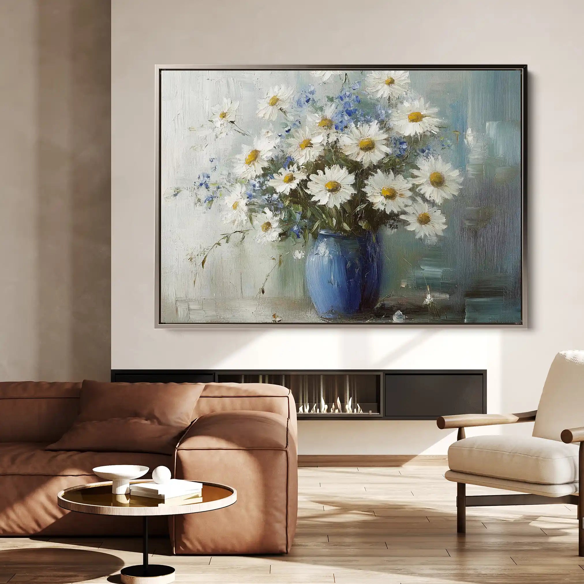 Floral Canvas Wall Art WAD974-F 90 x 60 cm / Stretched on hidden frame