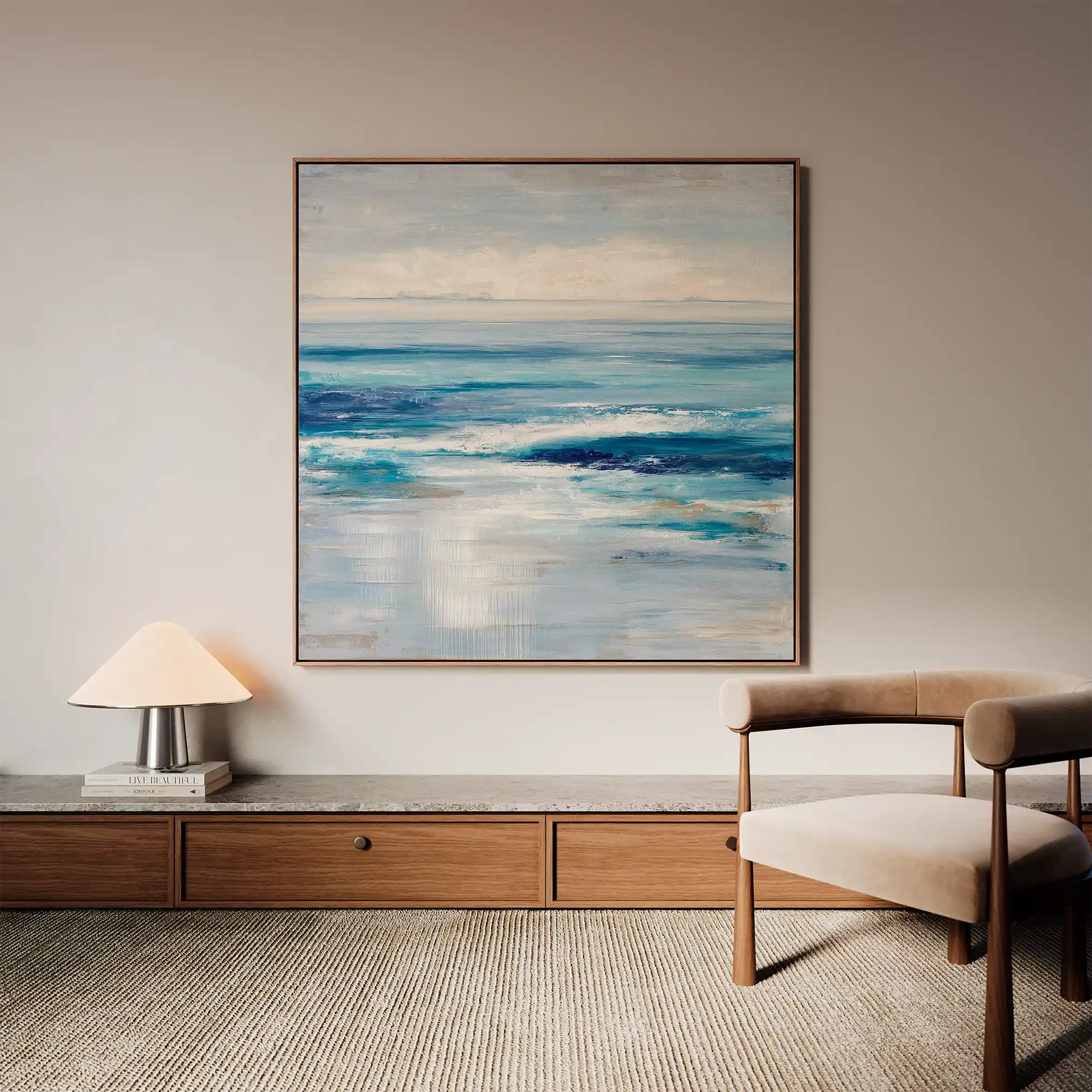 Abstract 975 Canvas Art 60 x 60 cm / Stretched on hidden frame