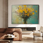 Floral Canvas Wall Art WAD975-F 90 x 60 cm / Stretched on hidden frame