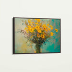 Floral Canvas Wall Art WAD975-F 90 x 60 cm / Stretched on hidden frame