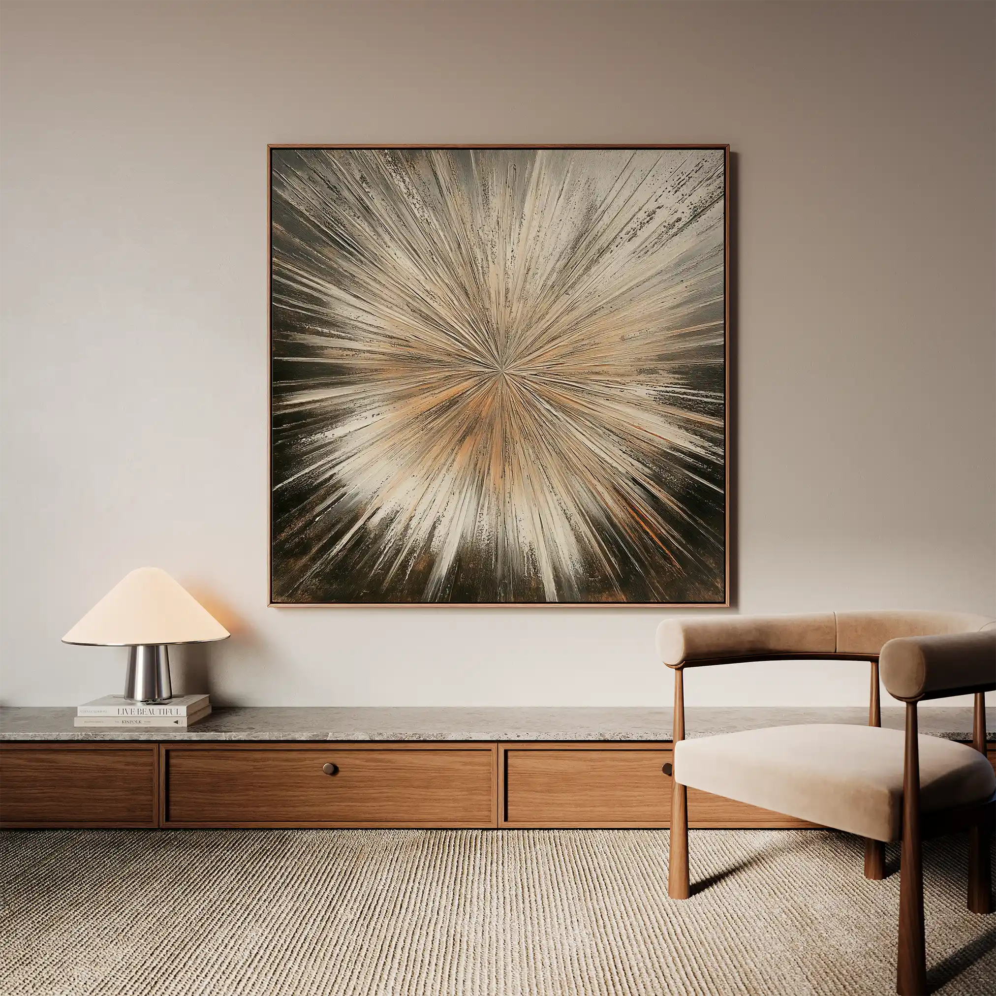 Abstract 977 Canvas Art 60 x 60 cm / Stretched on hidden frame