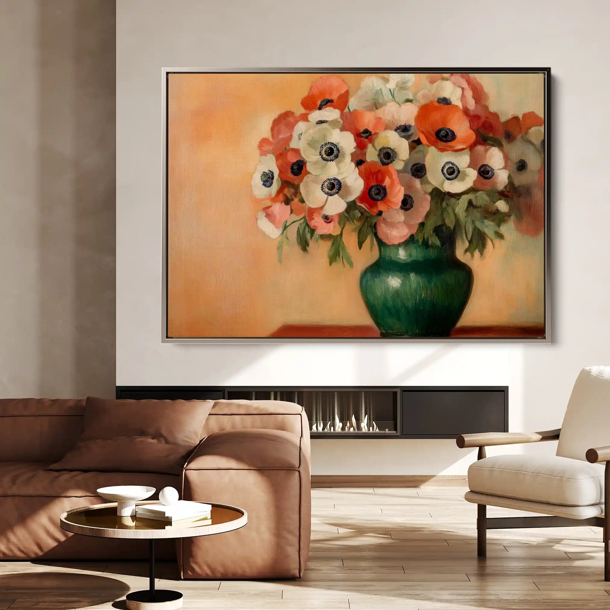 Floral Canvas Wall Art WAD977-F 90 x 60 cm / Stretched on hidden frame