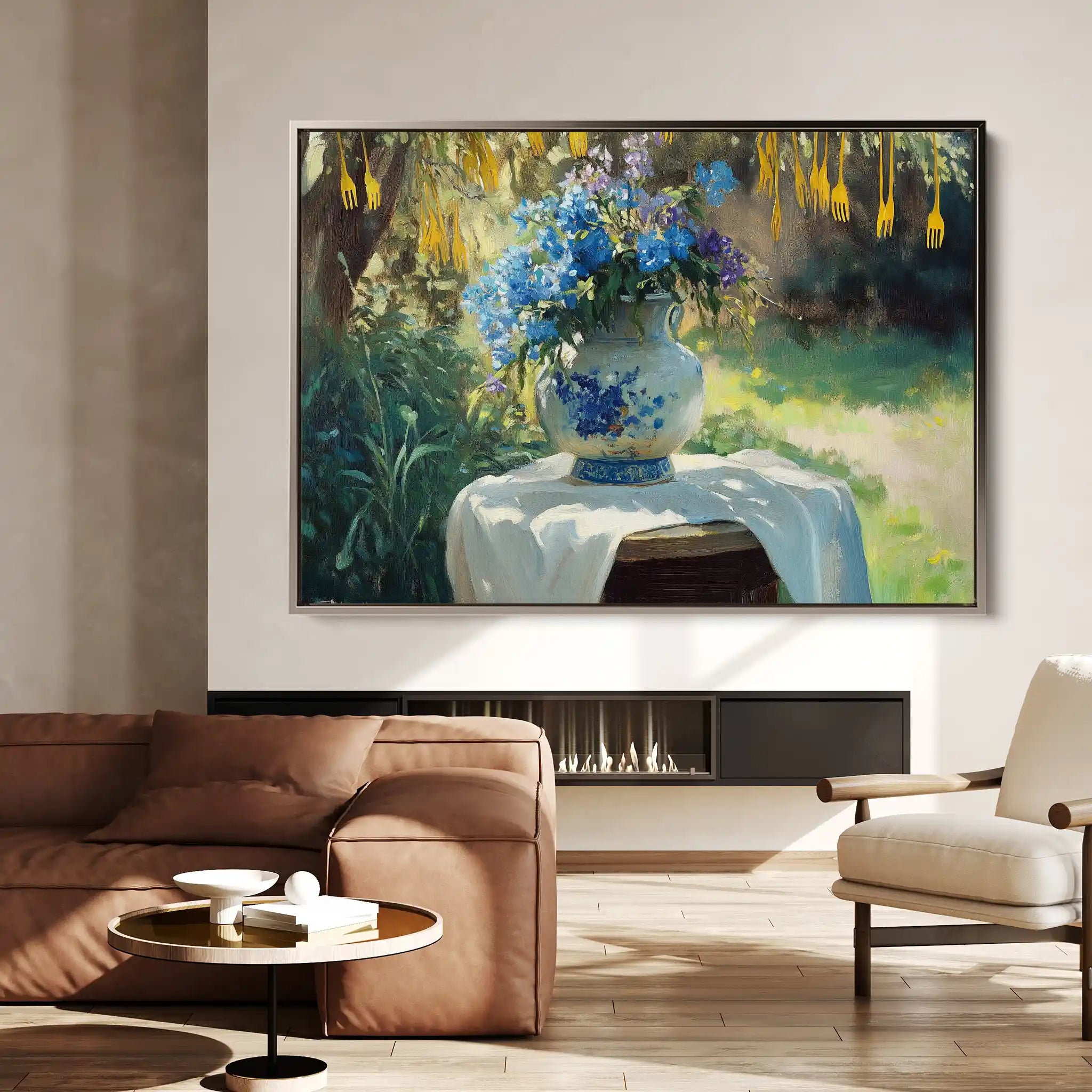 Floral Canvas Wall Art WAD978-F 90 x 60 cm / Stretched on hidden frame