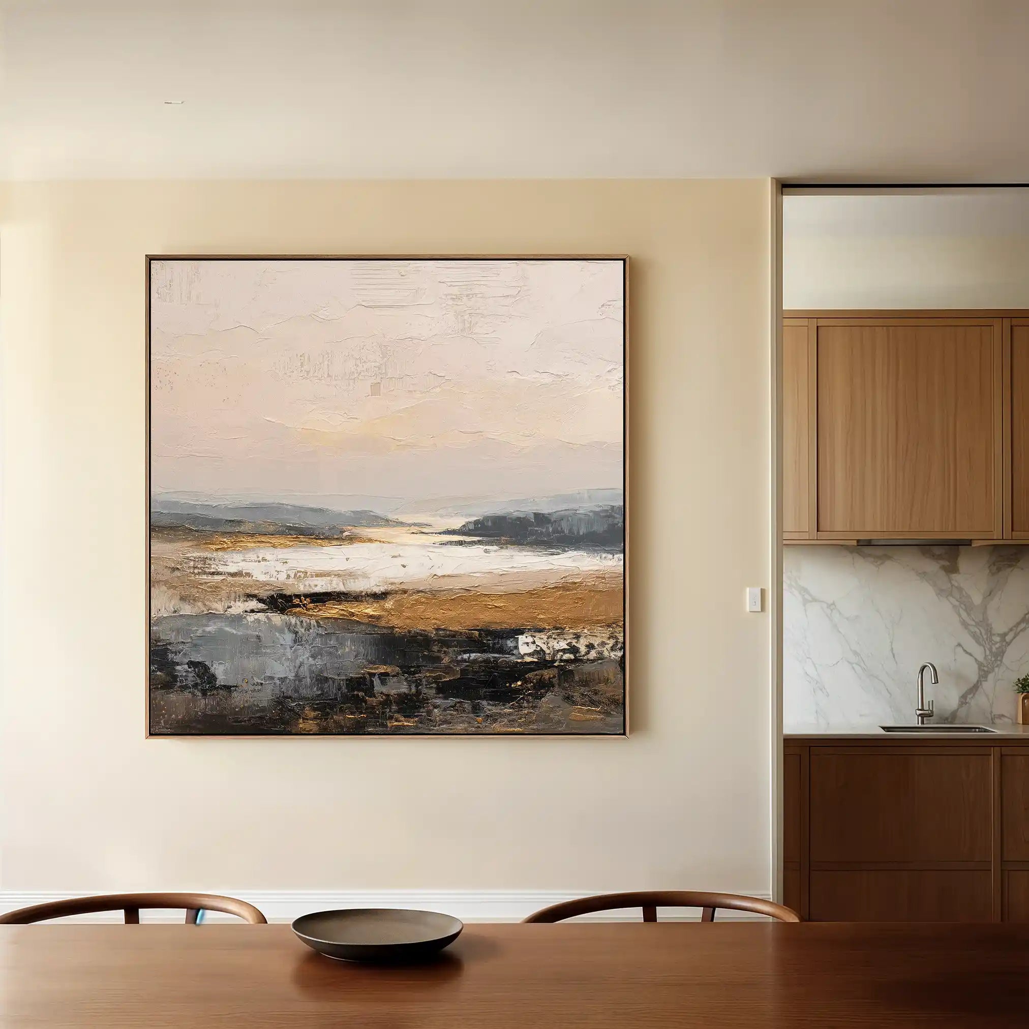 Abstract 980 Canvas Art 60 x 60 cm / Stretched on hidden frame