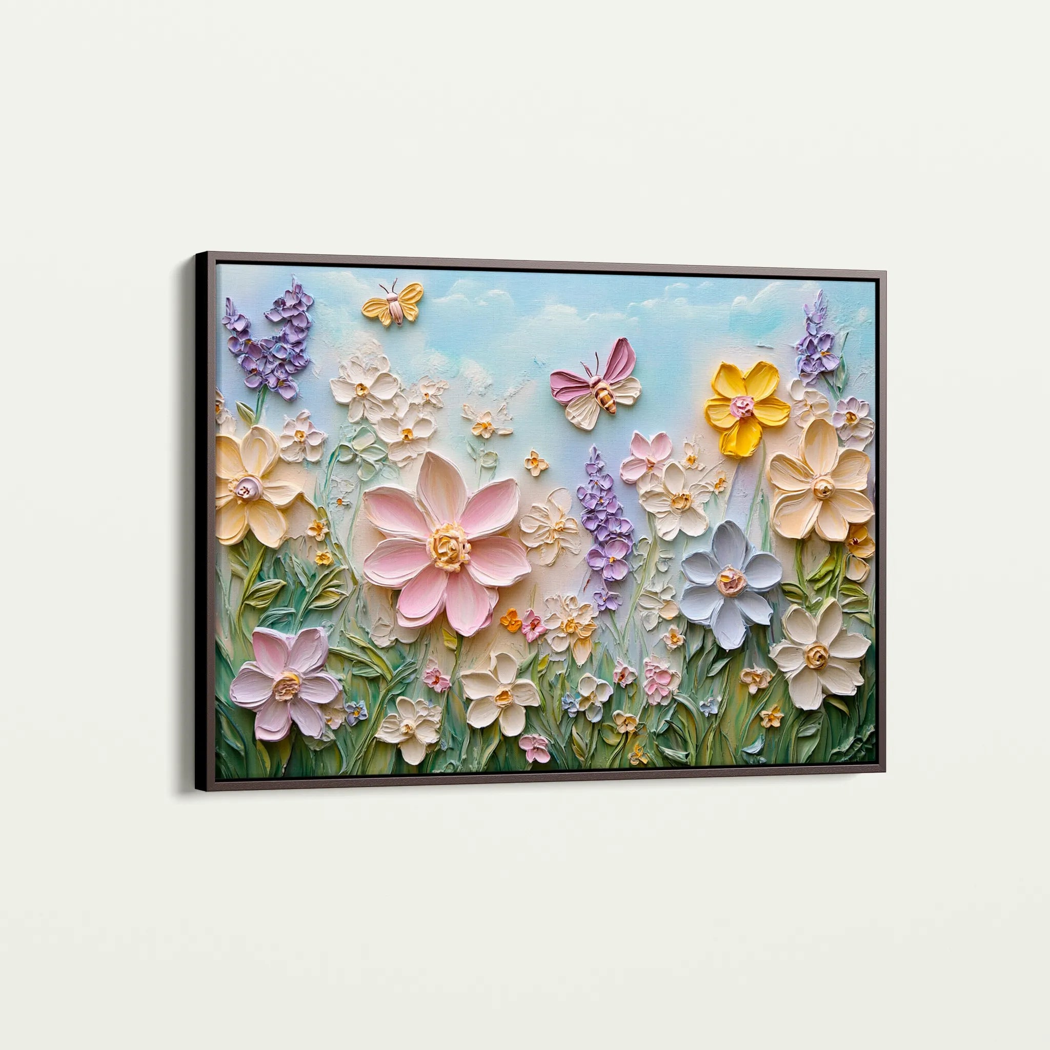 Floral Canvas Wall Art WAD980-F 90 x 60 cm / Stretched on hidden frame