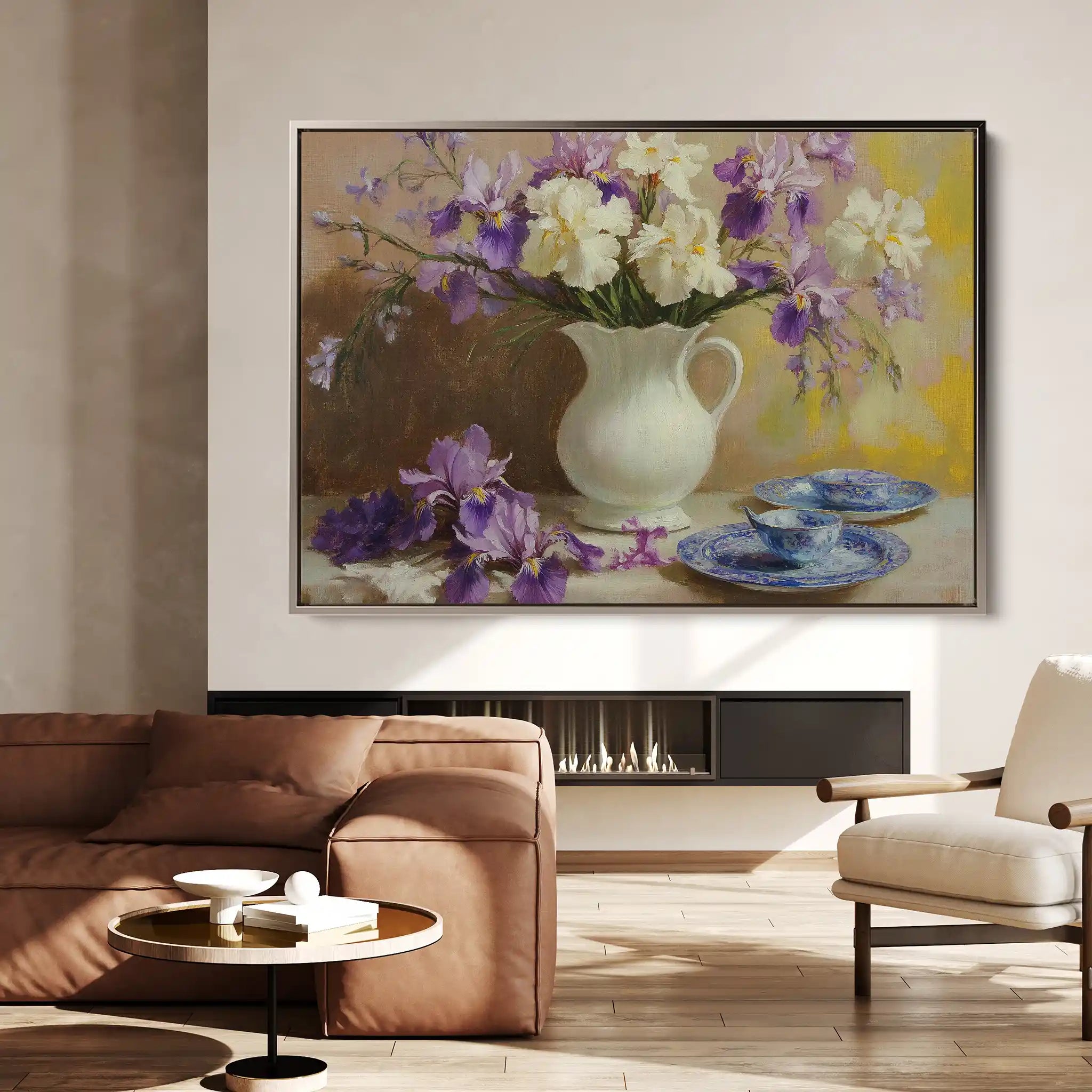 Floral Canvas Wall Art WAD981-F 90 x 60 cm / Stretched on hidden frame