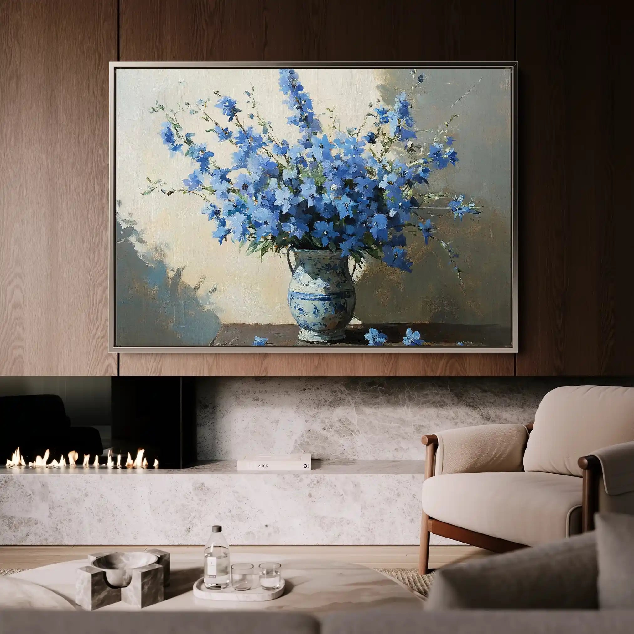 Floral Canvas Wall Art WAD982-F 90 x 60 cm / Stretched on hidden frame