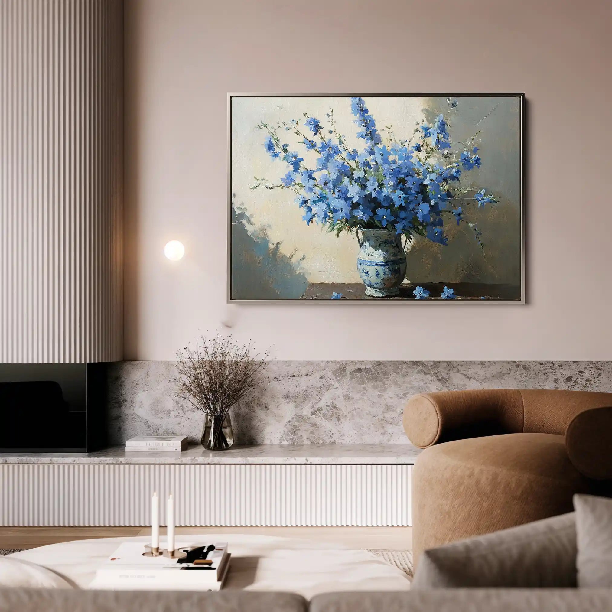 Floral Canvas Wall Art WAD982-F 90 x 60 cm / Stretched on hidden frame