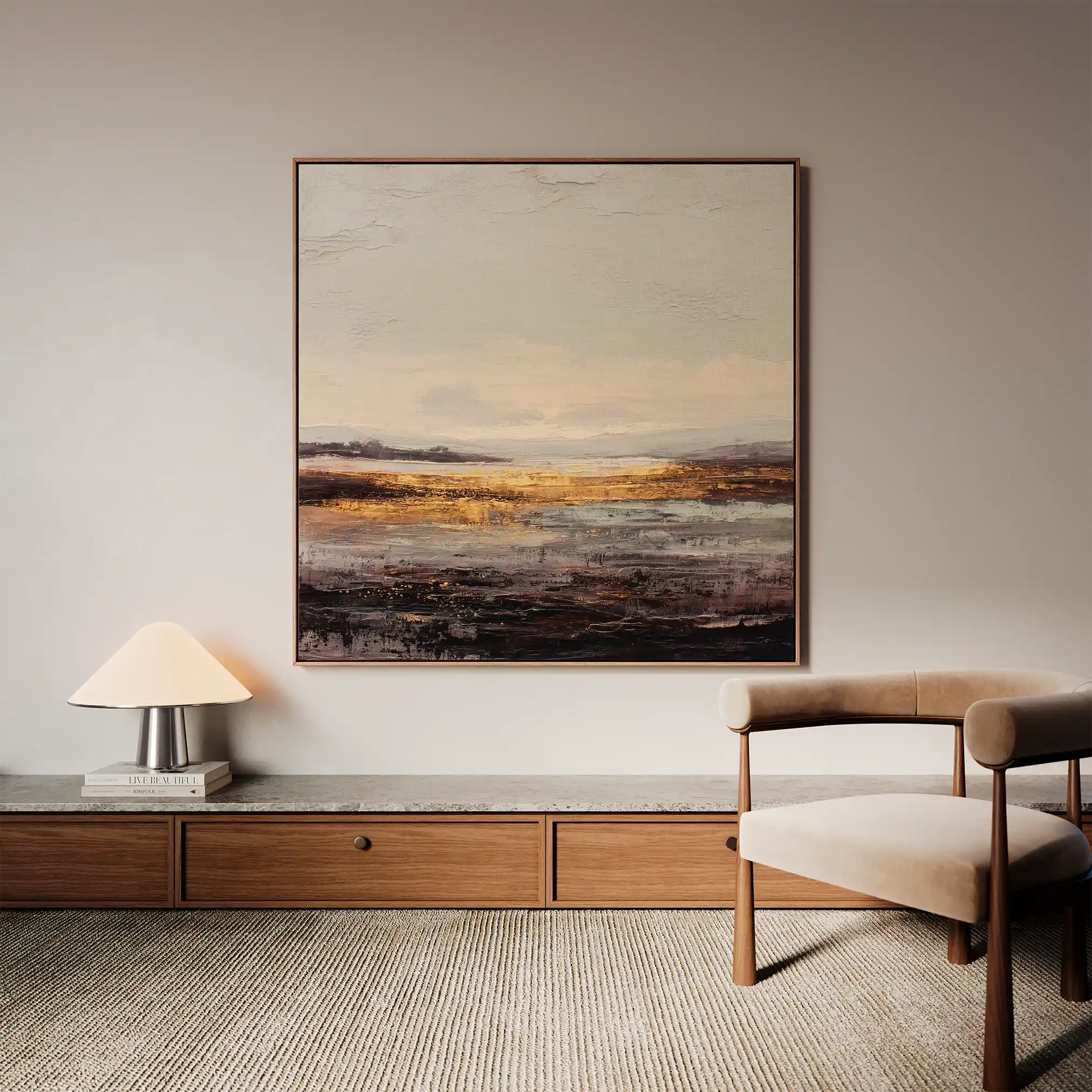 Abstract 983 Canvas Art 60 x 60 cm / Stretched on hidden frame