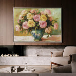 Floral Canvas Wall Art WAD983-F 90 x 60 cm / Stretched on hidden frame
