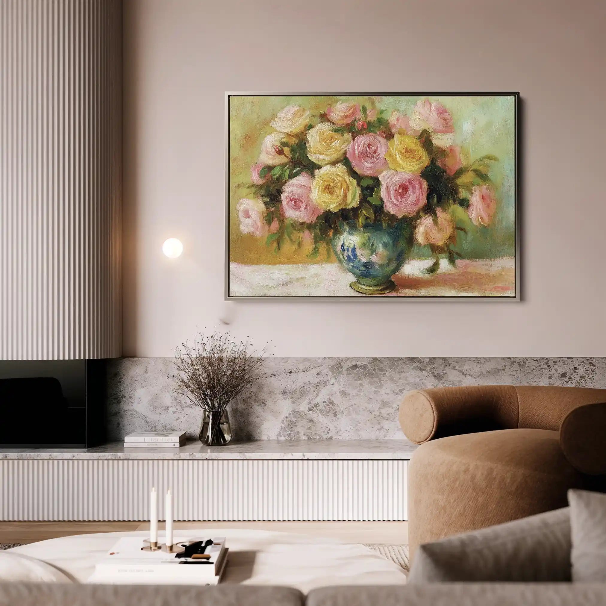 Floral Canvas Wall Art WAD983-F 90 x 60 cm / Stretched on hidden frame