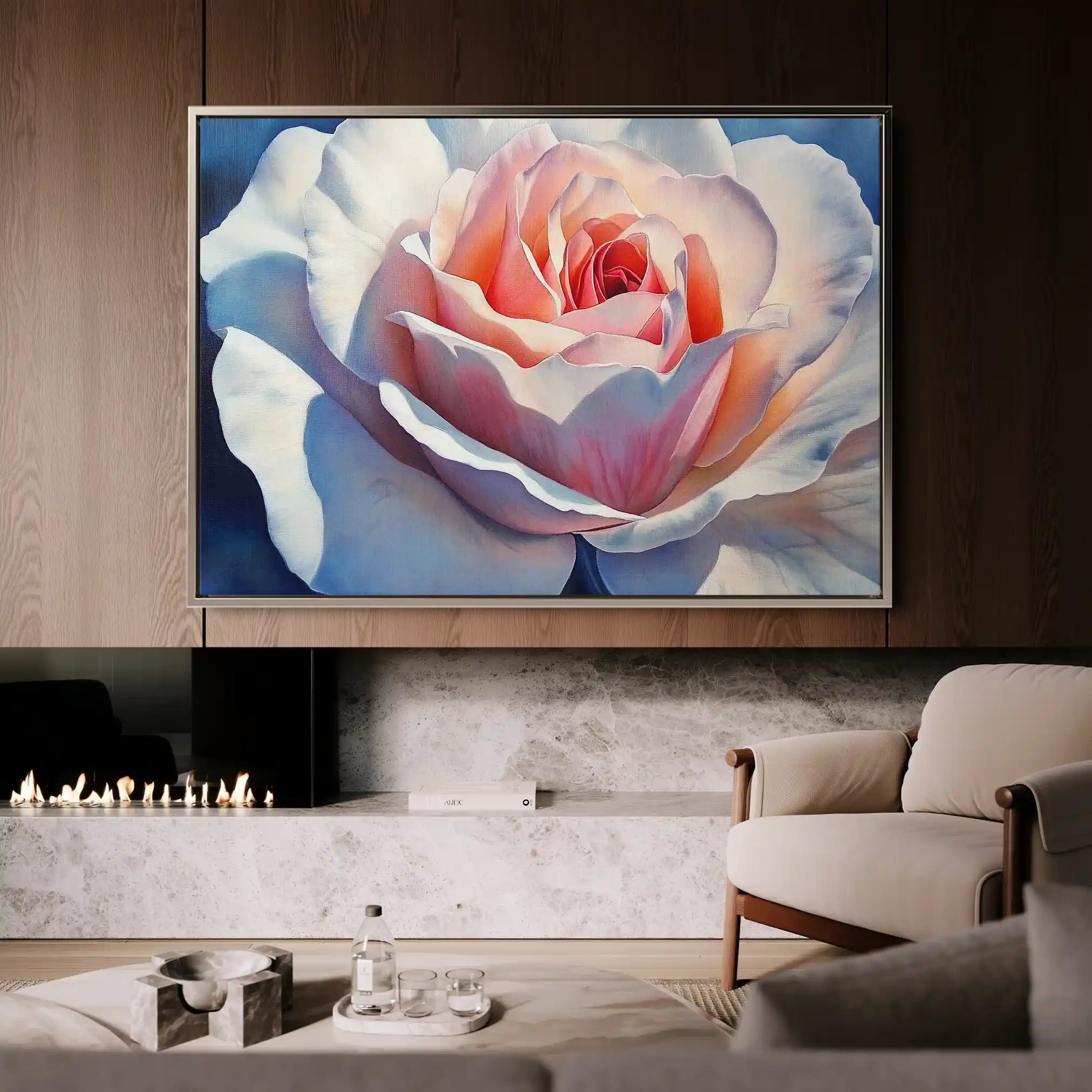 Floral Canvas Wall Art WAD984-F 90 x 60 cm / Stretched on hidden frame