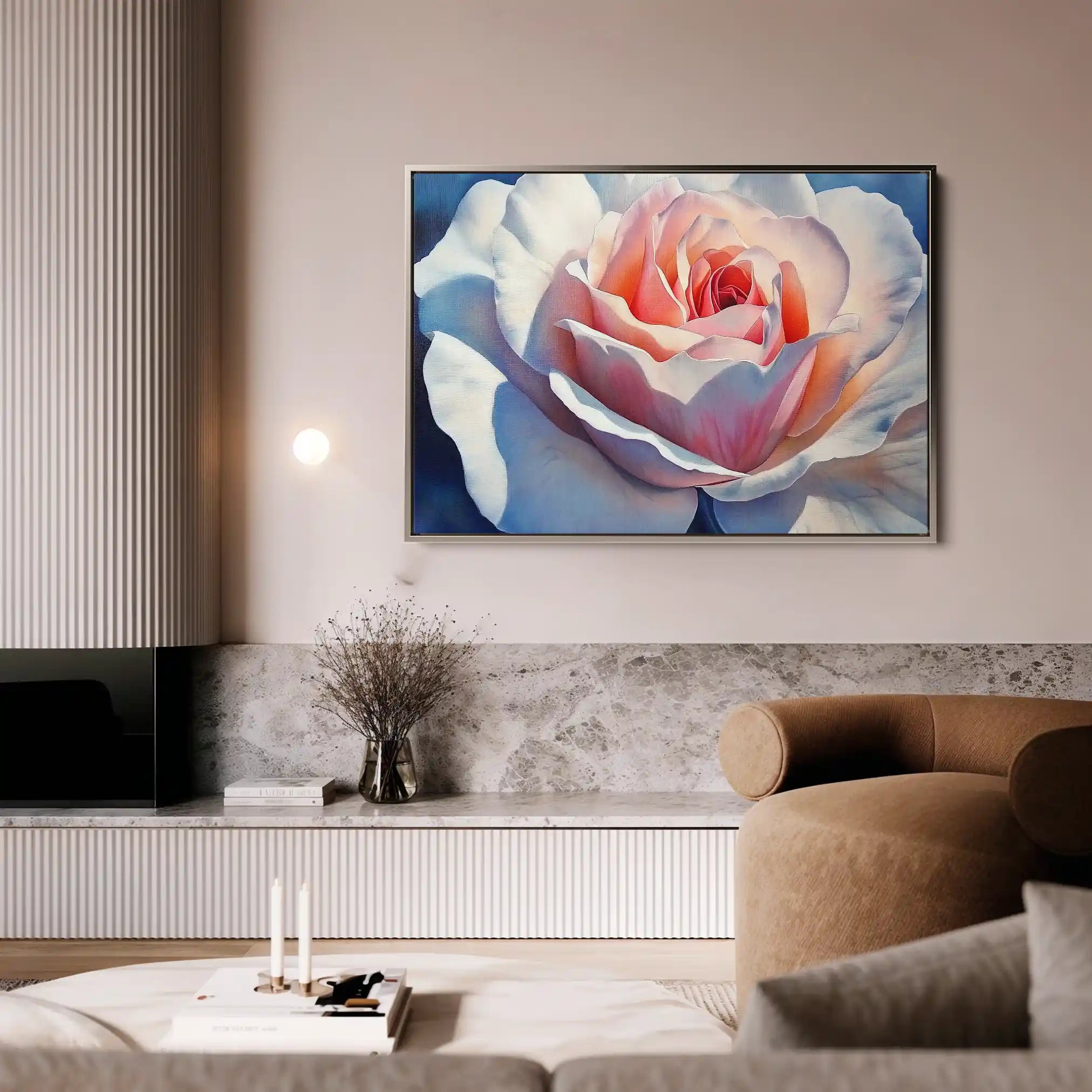 Floral Canvas Wall Art WAD984-F 90 x 60 cm / Stretched on hidden frame