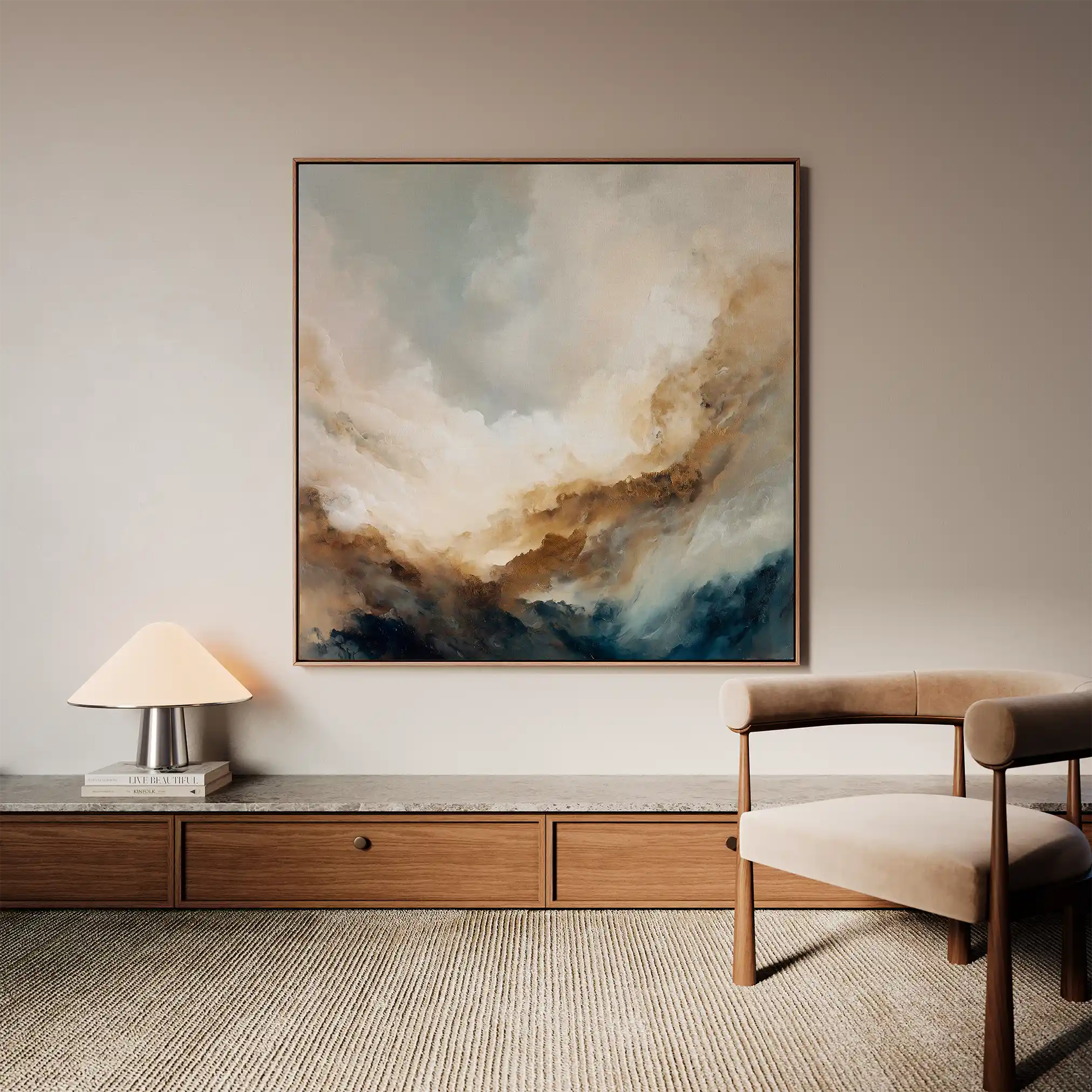 Abstract 985 Canvas Art 60 x 60 cm / Stretched on hidden frame