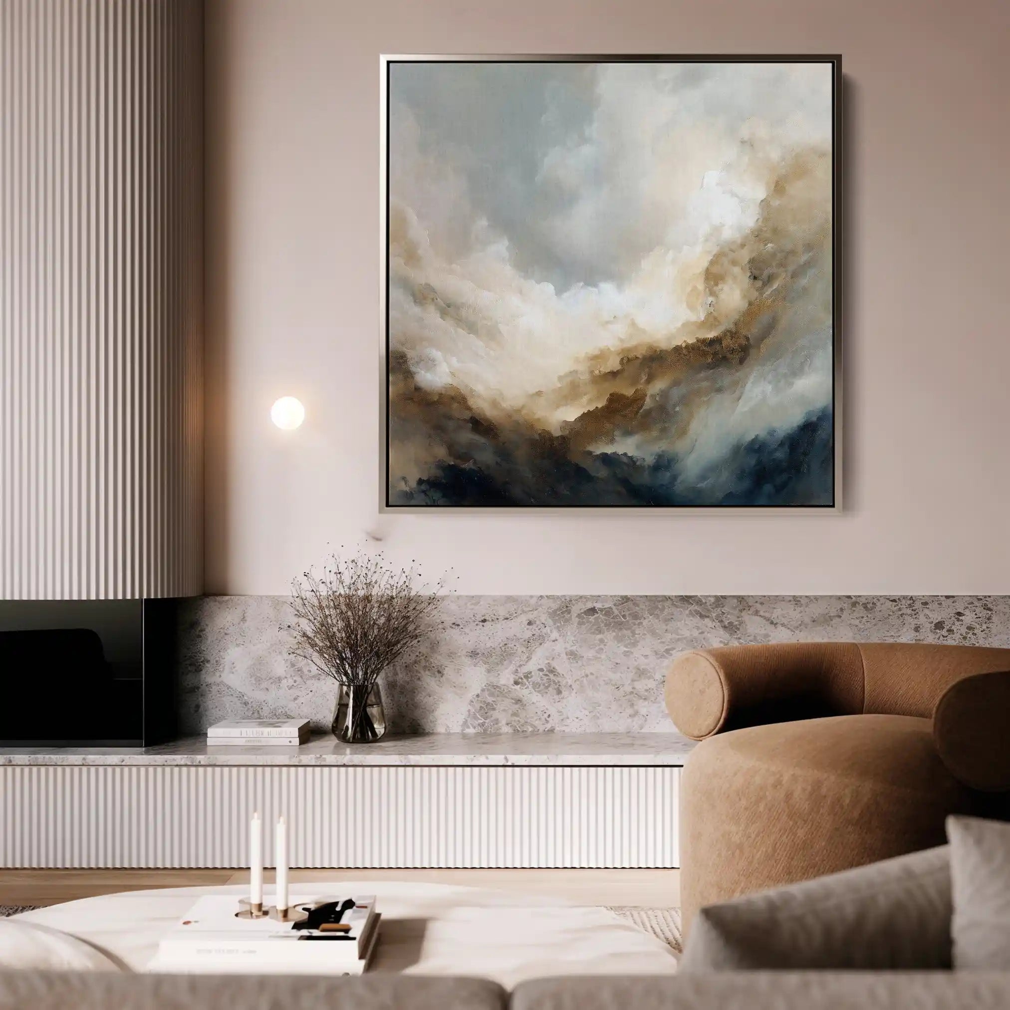 Abstract 985 Canvas Art 60 x 60 cm / Stretched on hidden frame