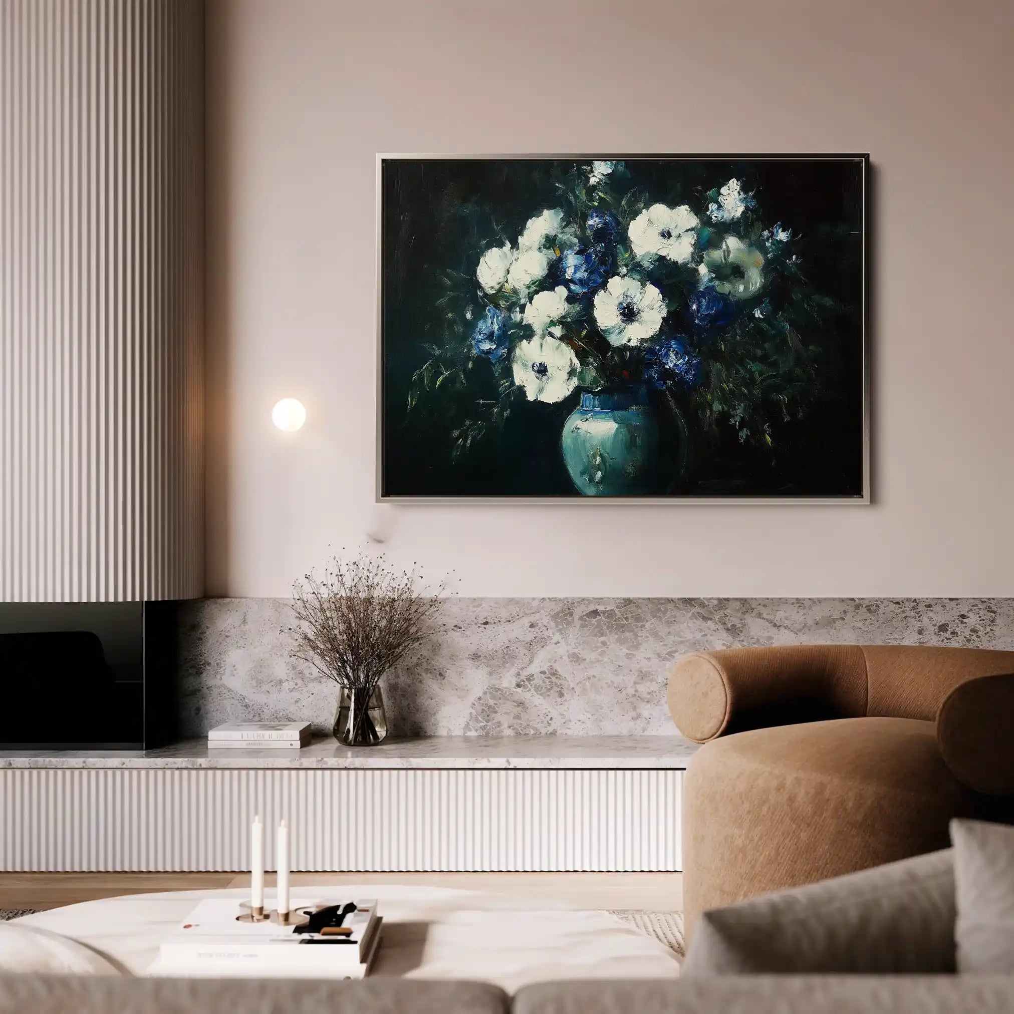Floral Canvas Wall Art WAD985-F 90 x 60 cm / Stretched on hidden frame
