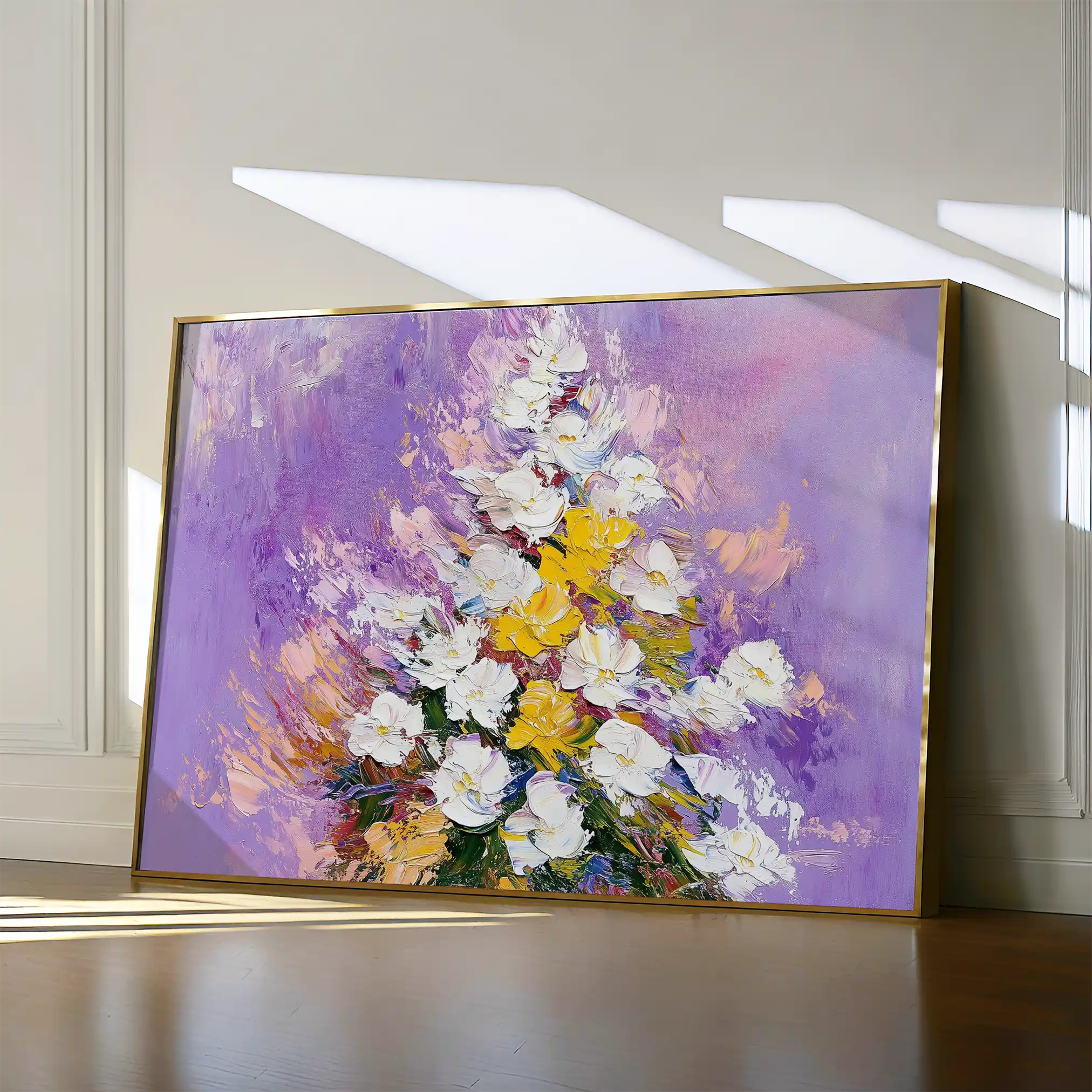 Floral Canvas Wall Art WAD986-F 90 x 60 cm / Stretched on hidden frame