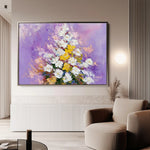 Floral Canvas Wall Art WAD986-F 90 x 60 cm / Stretched on hidden frame
