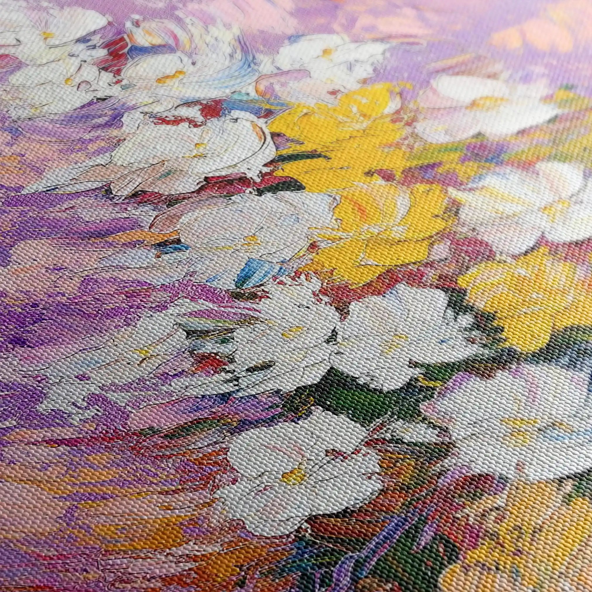 Floral Canvas Wall Art WAD986-F 90 x 60 cm / Stretched on hidden frame