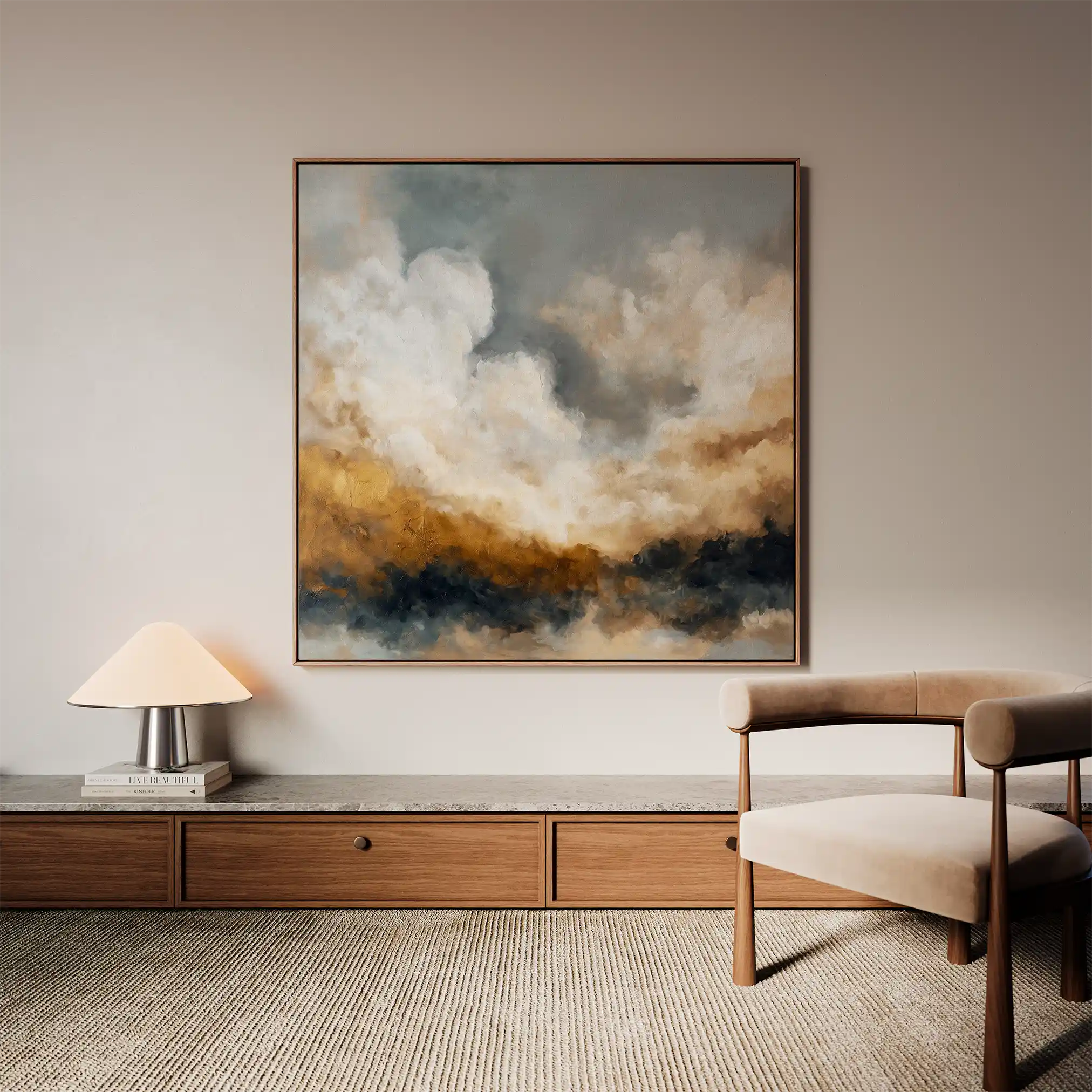 Abstract 987 Canvas Art 60 x 60 cm / Stretched on hidden frame