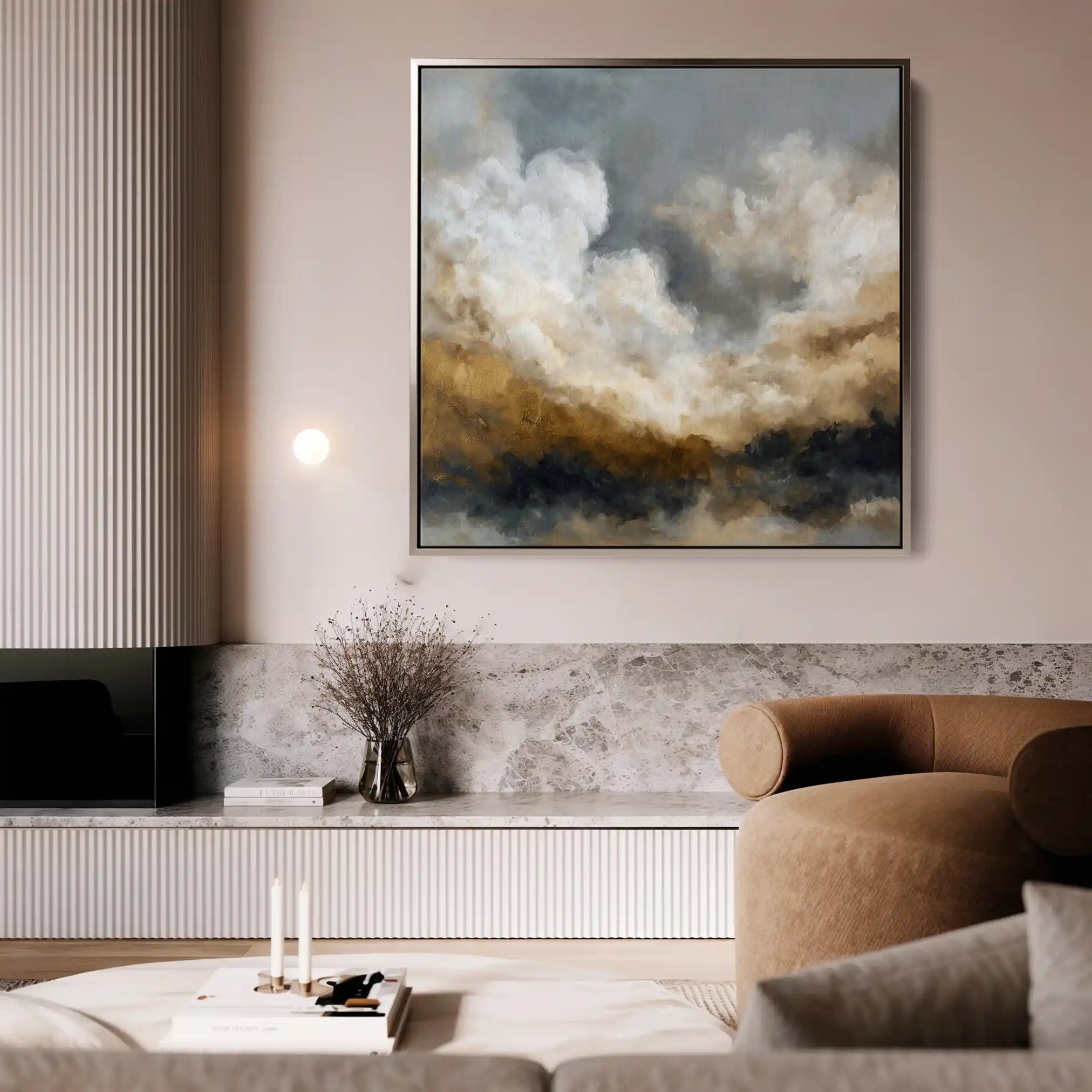 Abstract 987 Canvas Art 60 x 60 cm / Stretched on hidden frame