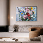 Floral Canvas Wall Art WAD987-F 90 x 60 cm / Stretched on hidden frame