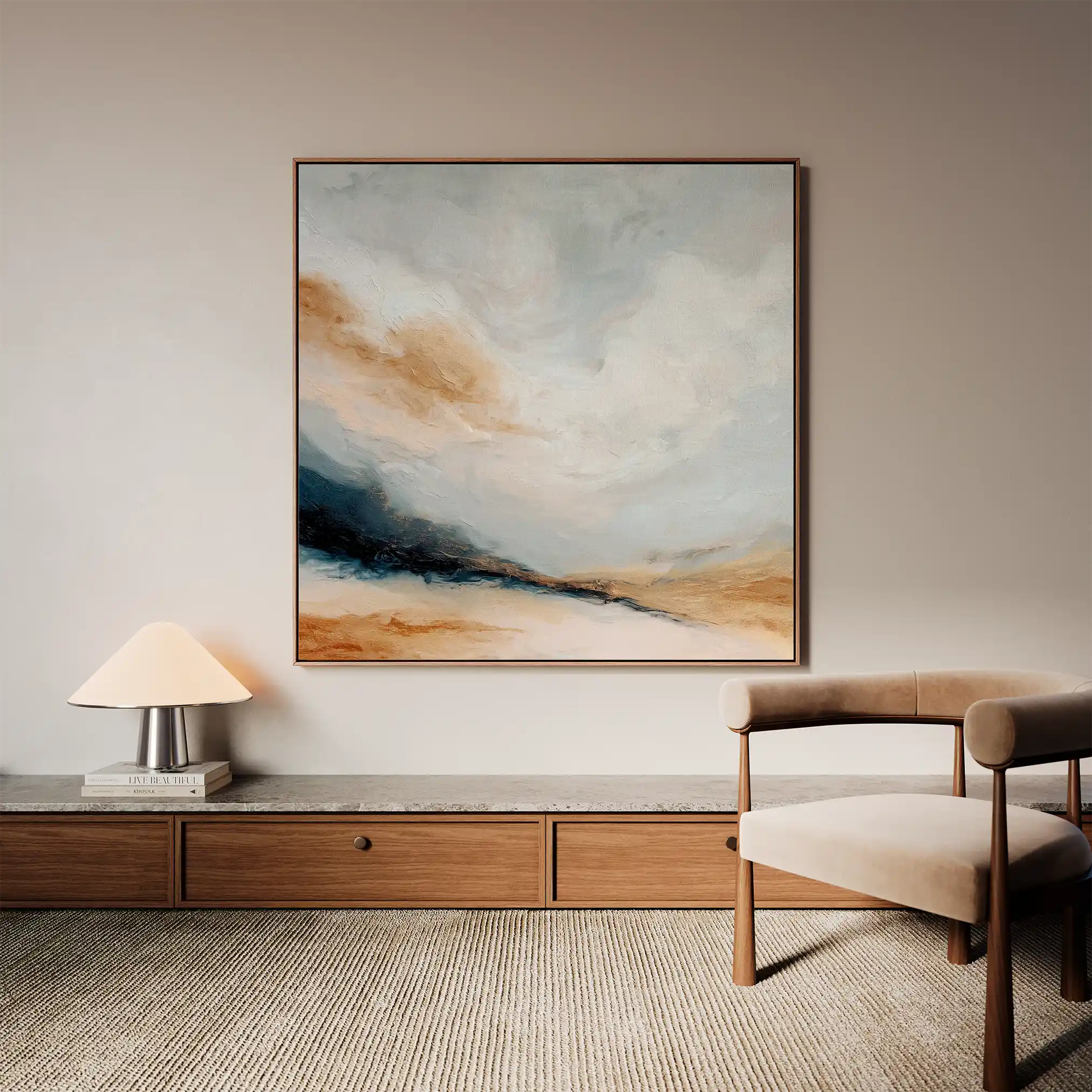 Abstract 988 Canvas Art 60 x 60 cm / Stretched on hidden frame