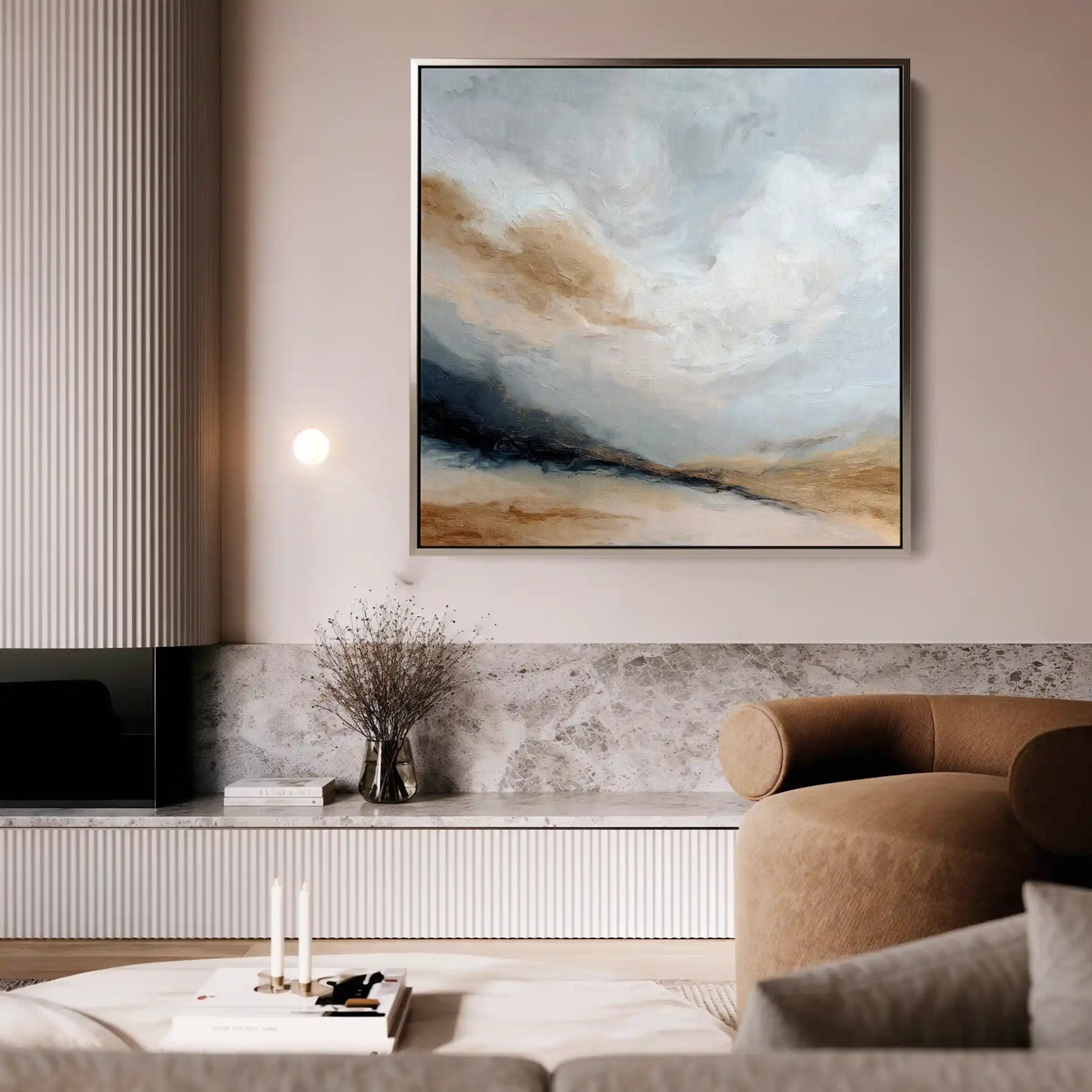 Abstract 988 Canvas Art 60 x 60 cm / Stretched on hidden frame