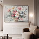 Floral Canvas Wall Art WAD988-F 90 x 60 cm / Stretched on hidden frame