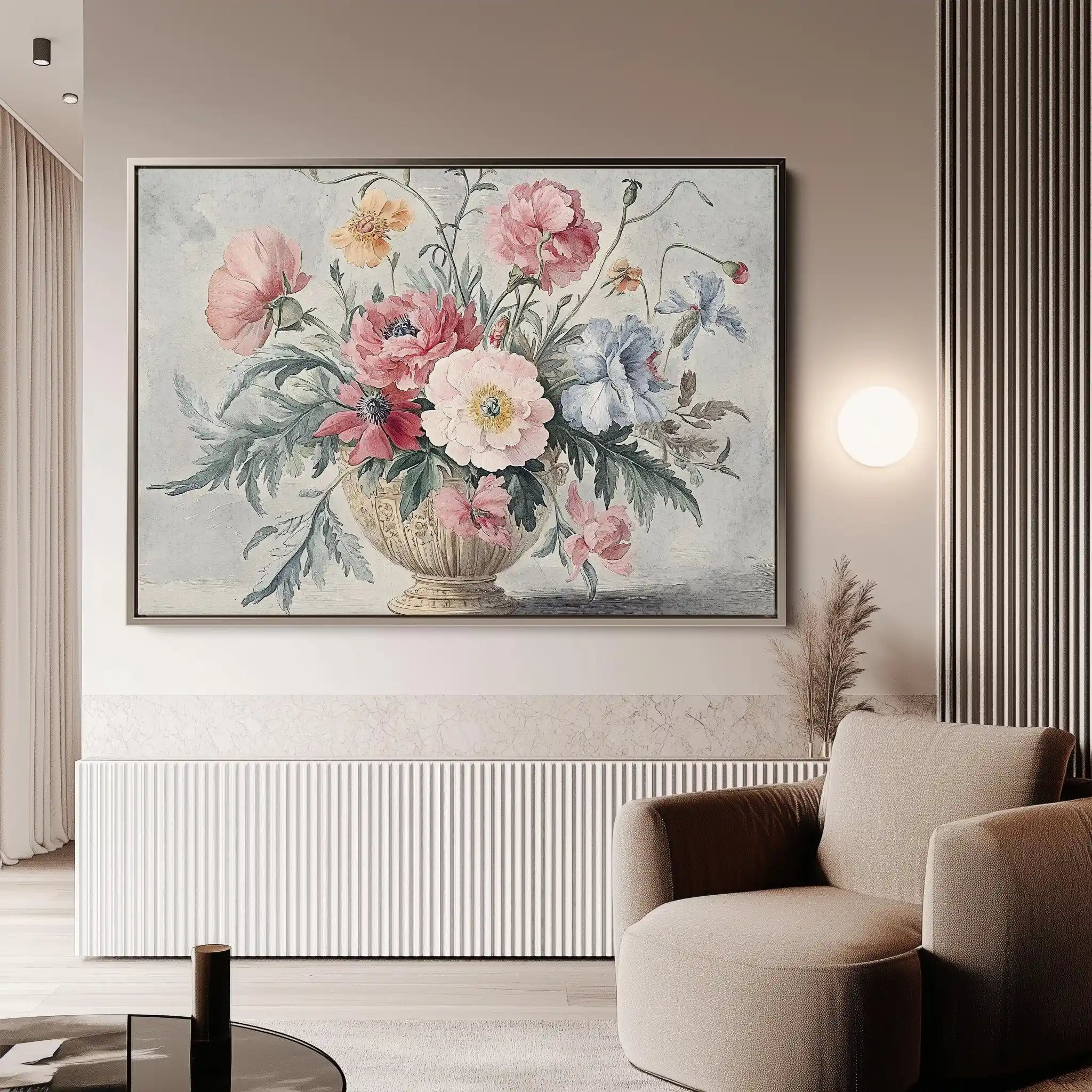 Floral Canvas Wall Art WAD988-F 90 x 60 cm / Stretched on hidden frame