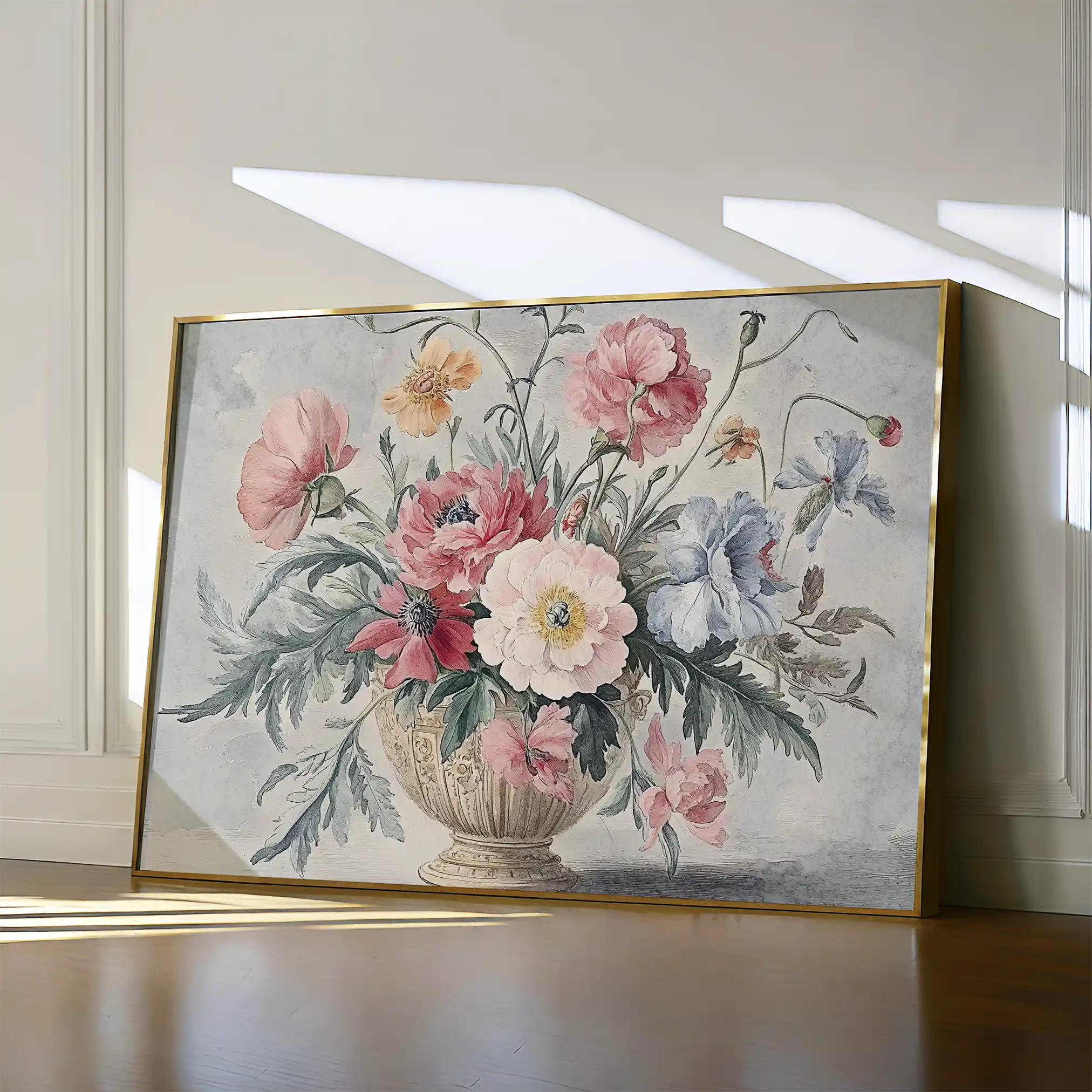Floral Canvas Wall Art WAD988-F 90 x 60 cm / Stretched on hidden frame