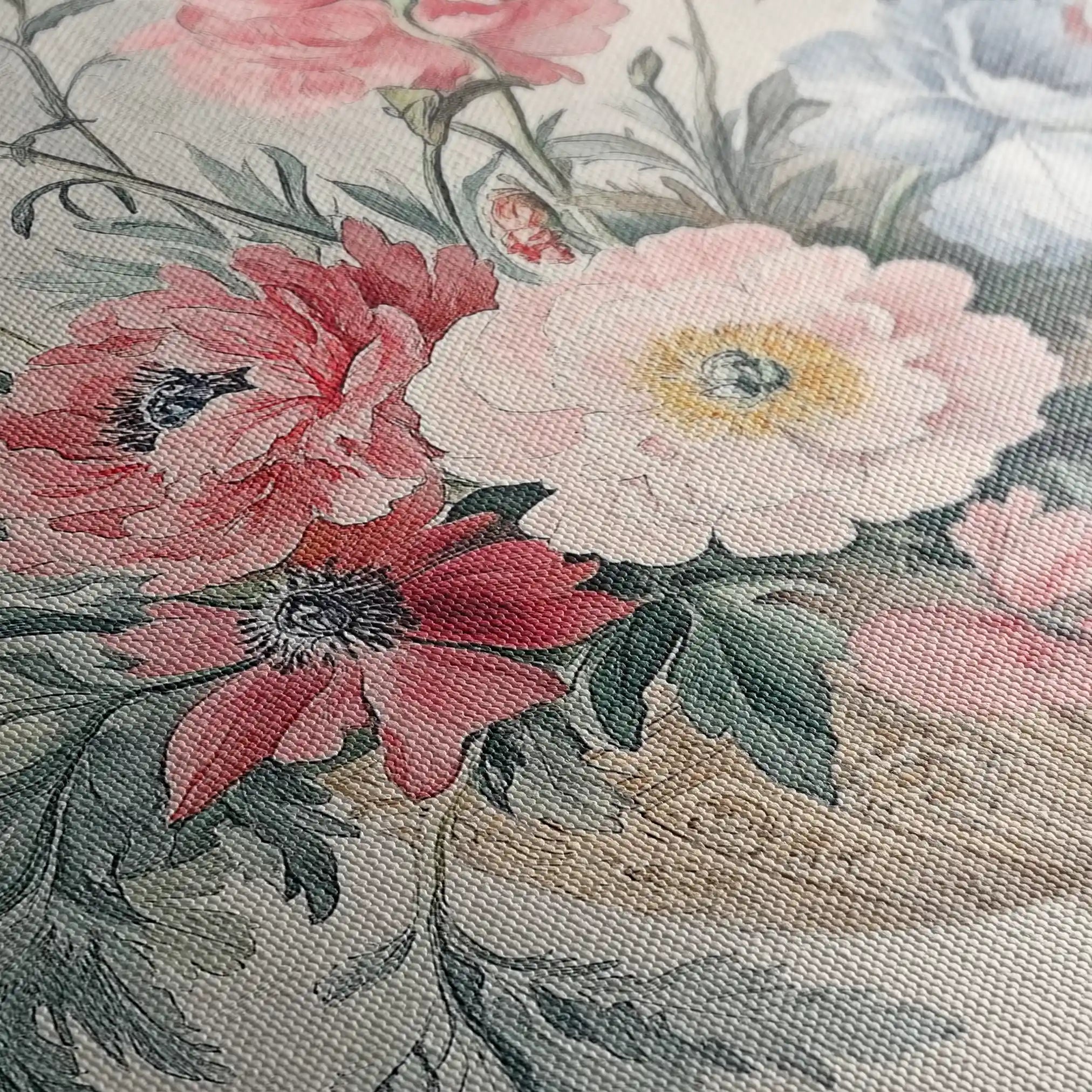 Floral Canvas Wall Art WAD988-F 90 x 60 cm / Stretched on hidden frame