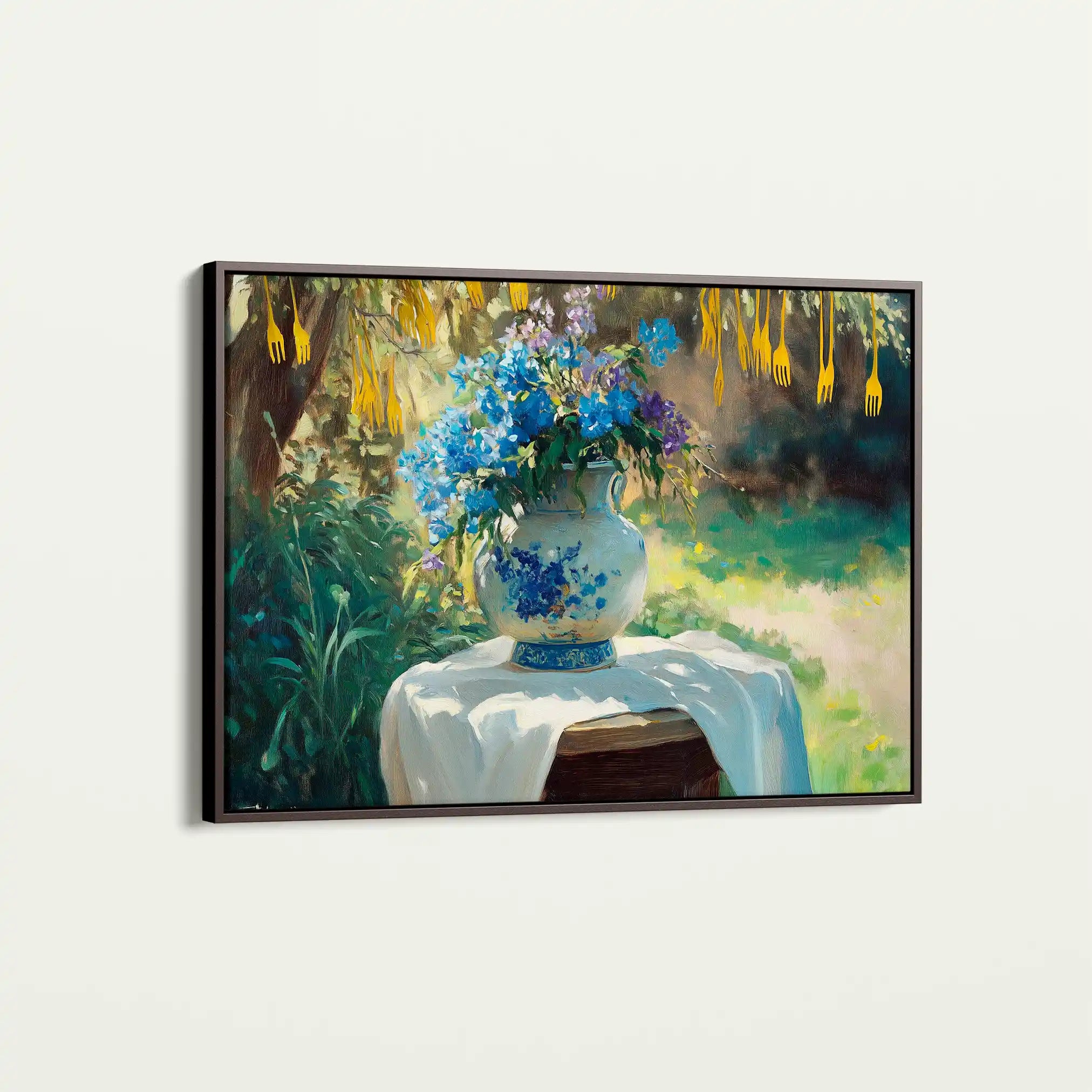 Floral Canvas Wall Art WAD989-F 90 x 60 cm / Stretched on hidden frame