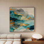 Abstract 991 Canvas Art 60 x 60 cm / Stretched on hidden frame