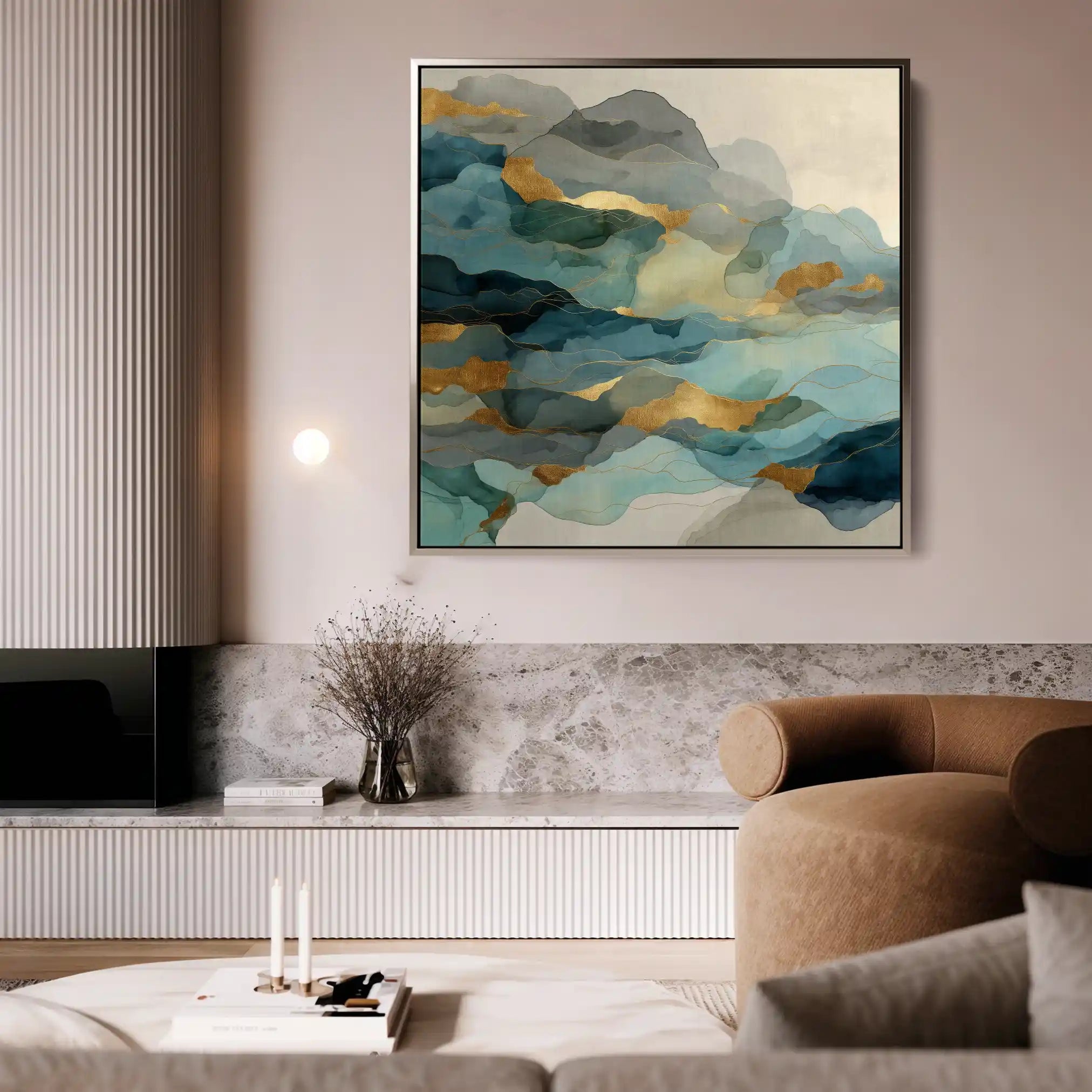 Abstract 991 Canvas Art 60 x 60 cm / Stretched on hidden frame