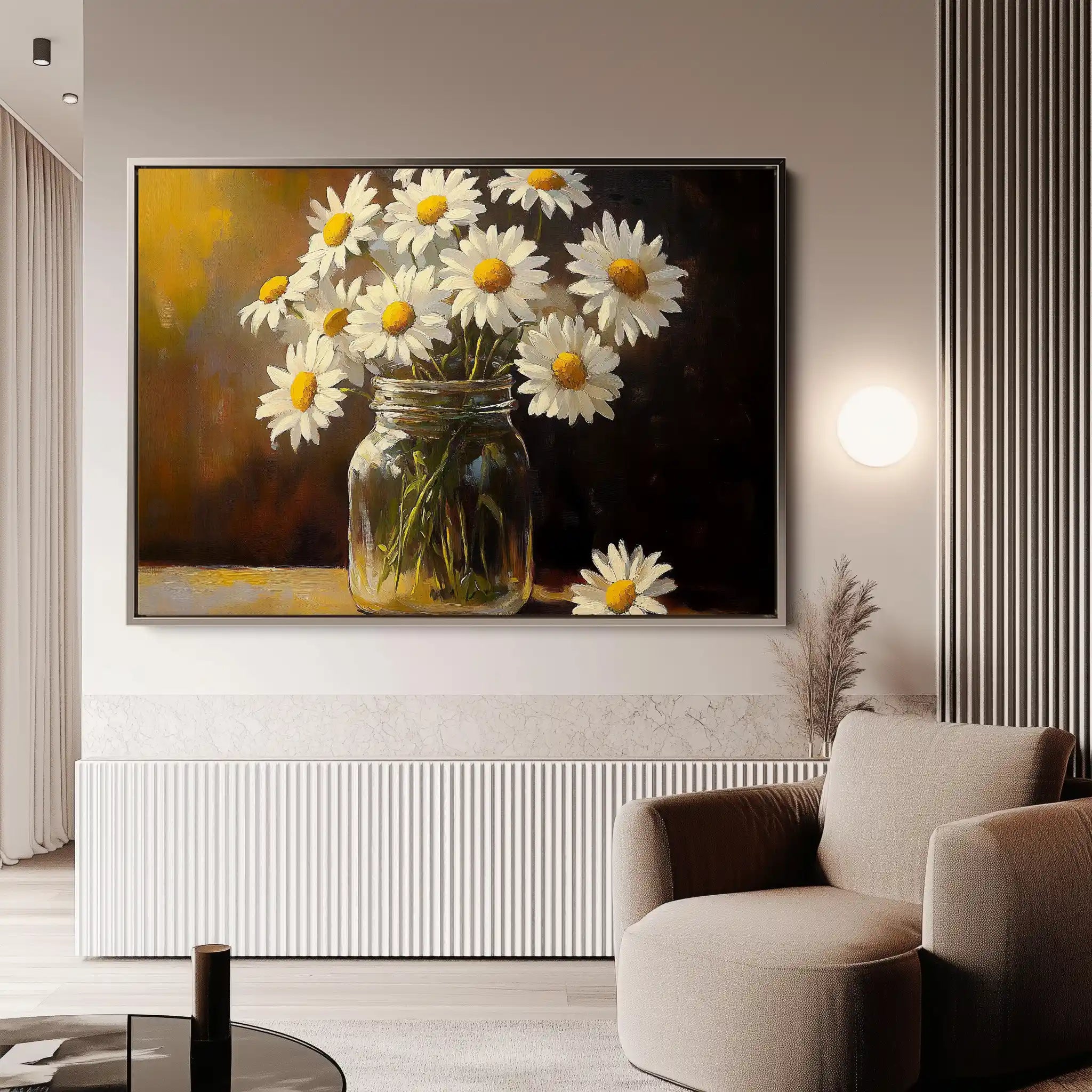 Floral Canvas Wall Art WAD991-F 90 x 60 cm / Stretched on hidden frame
