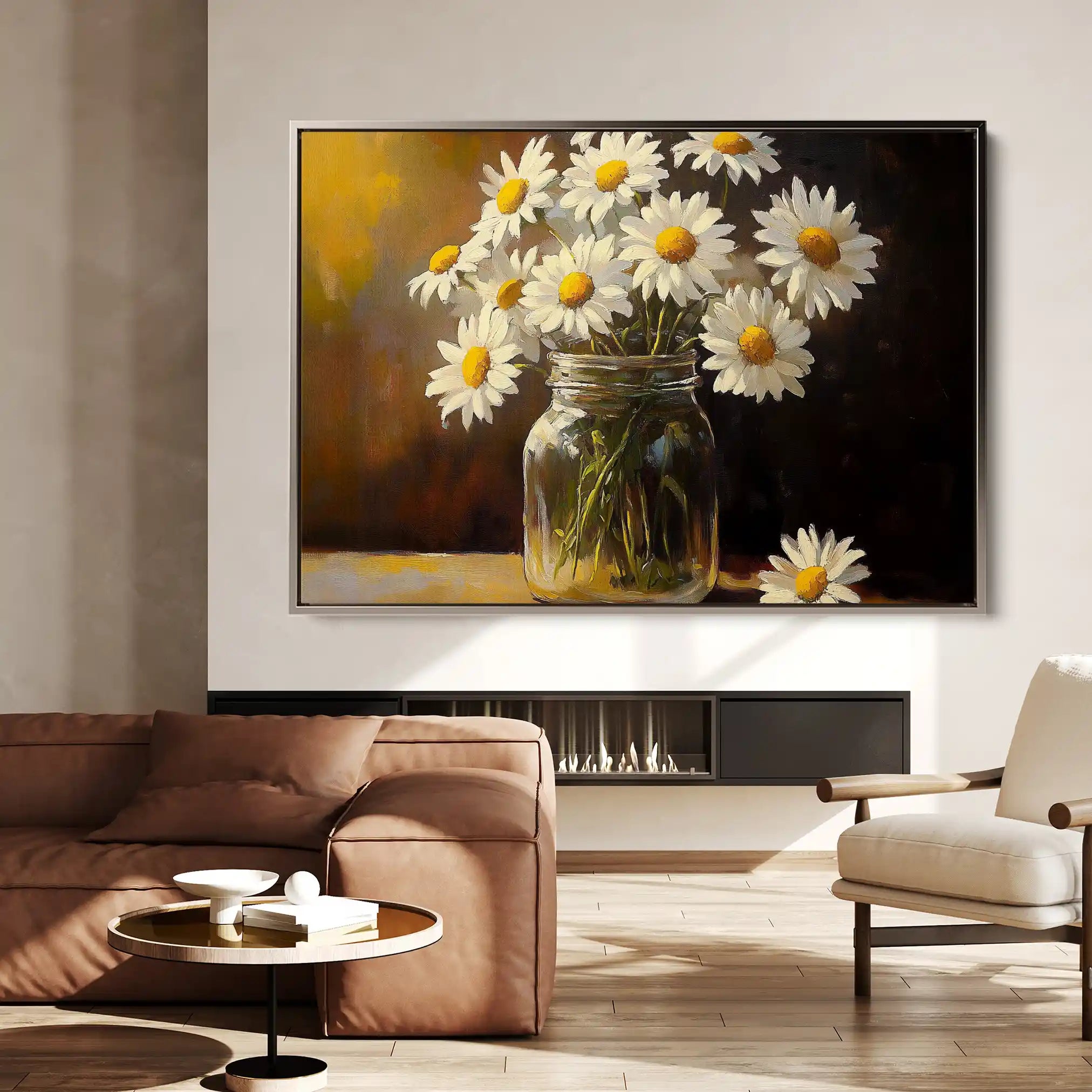 Floral Canvas Wall Art WAD991-F 90 x 60 cm / Stretched on hidden frame
