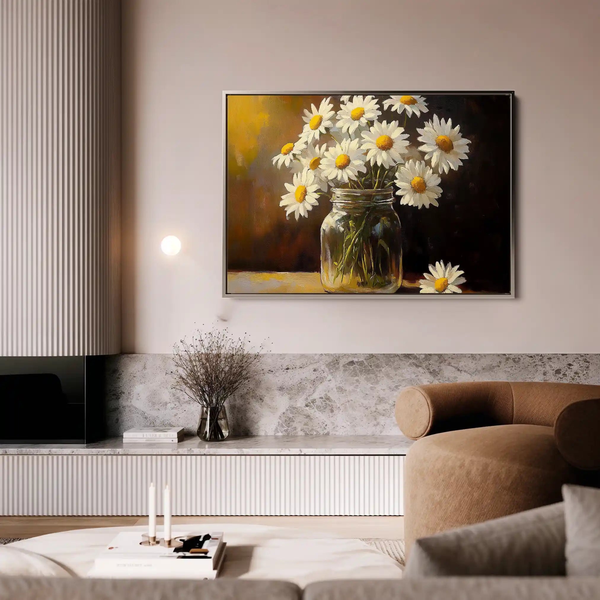 Floral Canvas Wall Art WAD991-F 90 x 60 cm / Stretched on hidden frame