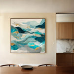 Abstract 992 Canvas Art 60 x 60 cm / Stretched on hidden frame