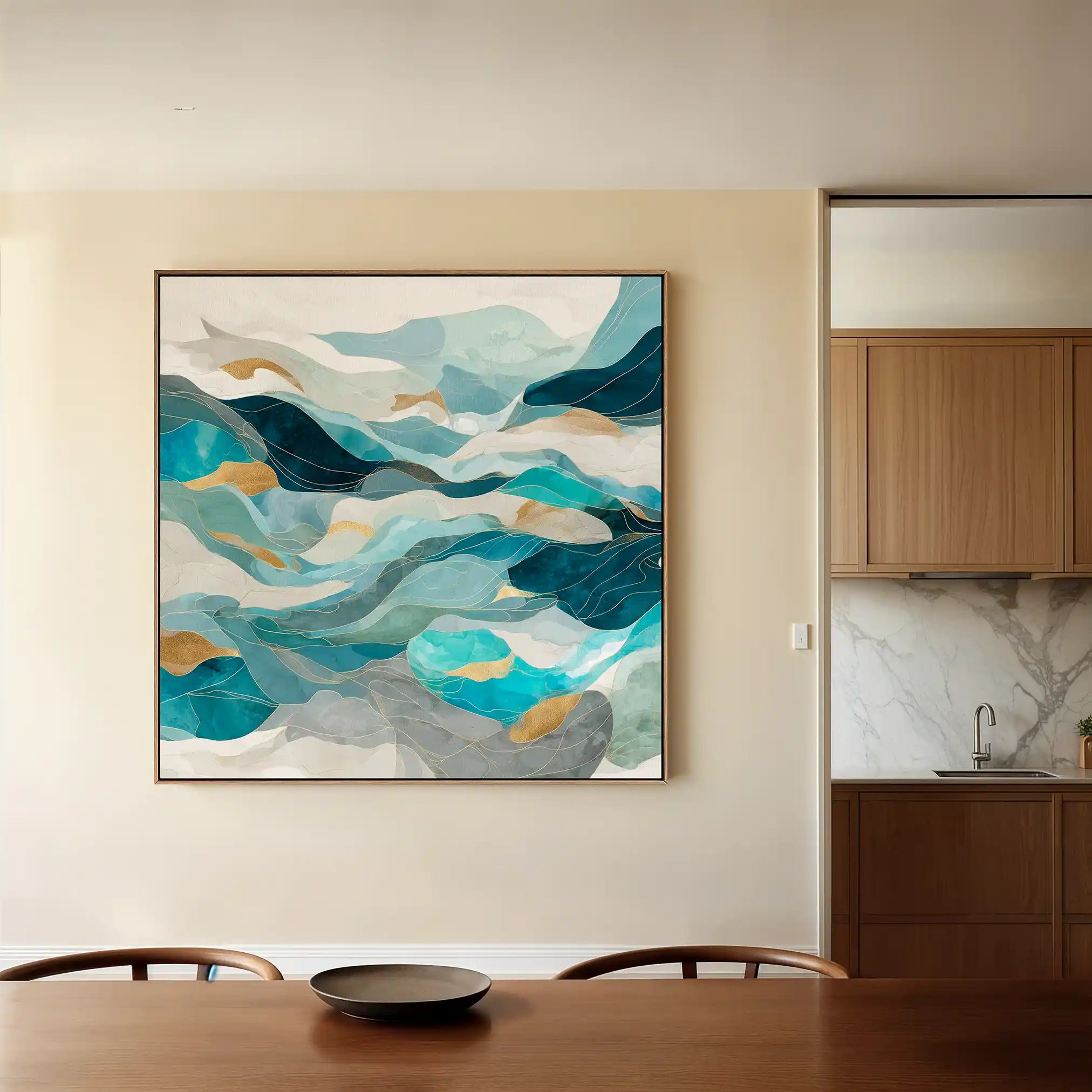 Abstract 992 Canvas Art 60 x 60 cm / Stretched on hidden frame