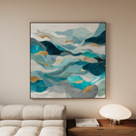 Abstract 992 Canvas Art 60 x 60 cm / Stretched on hidden frame