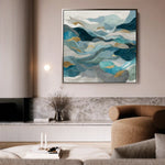 Abstract 992 Canvas Art 60 x 60 cm / Stretched on hidden frame