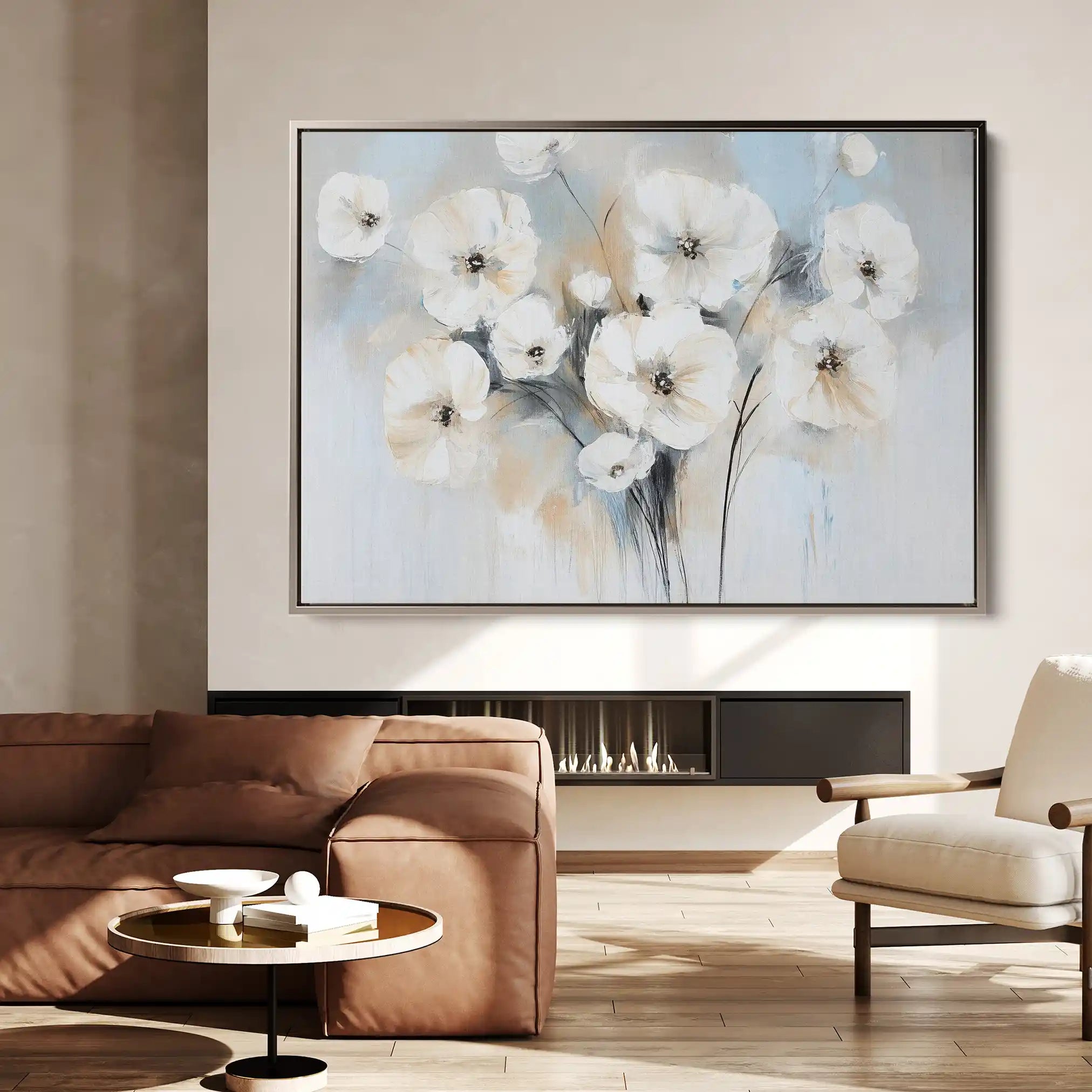Floral Canvas Wall Art WAD998-F 90 x 60 cm / Stretched on hidden frame
