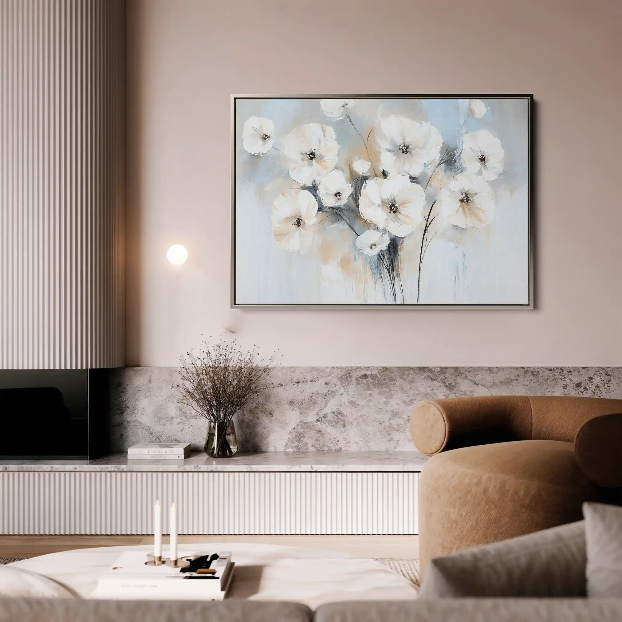 Floral Canvas Wall Art WAD998-F 90 x 60 cm / Stretched on hidden frame